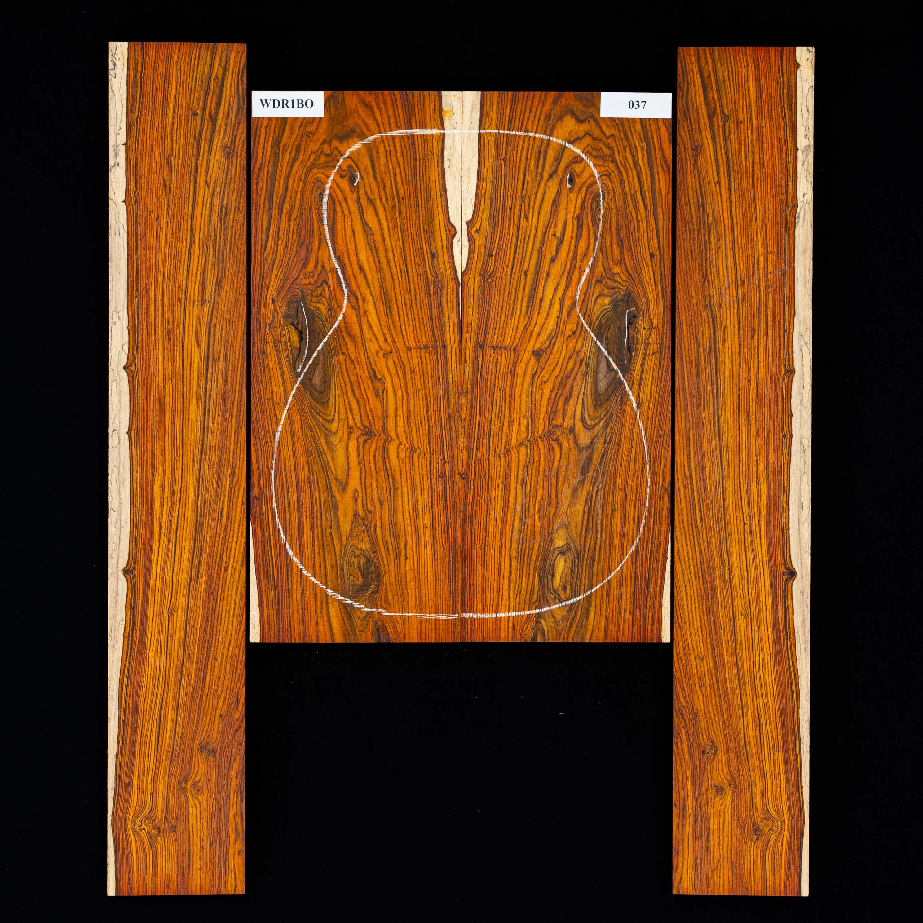 Ensemble dos et côtés Cocobolo - 037 Ensemble dos et côtés Cocobolo - 037