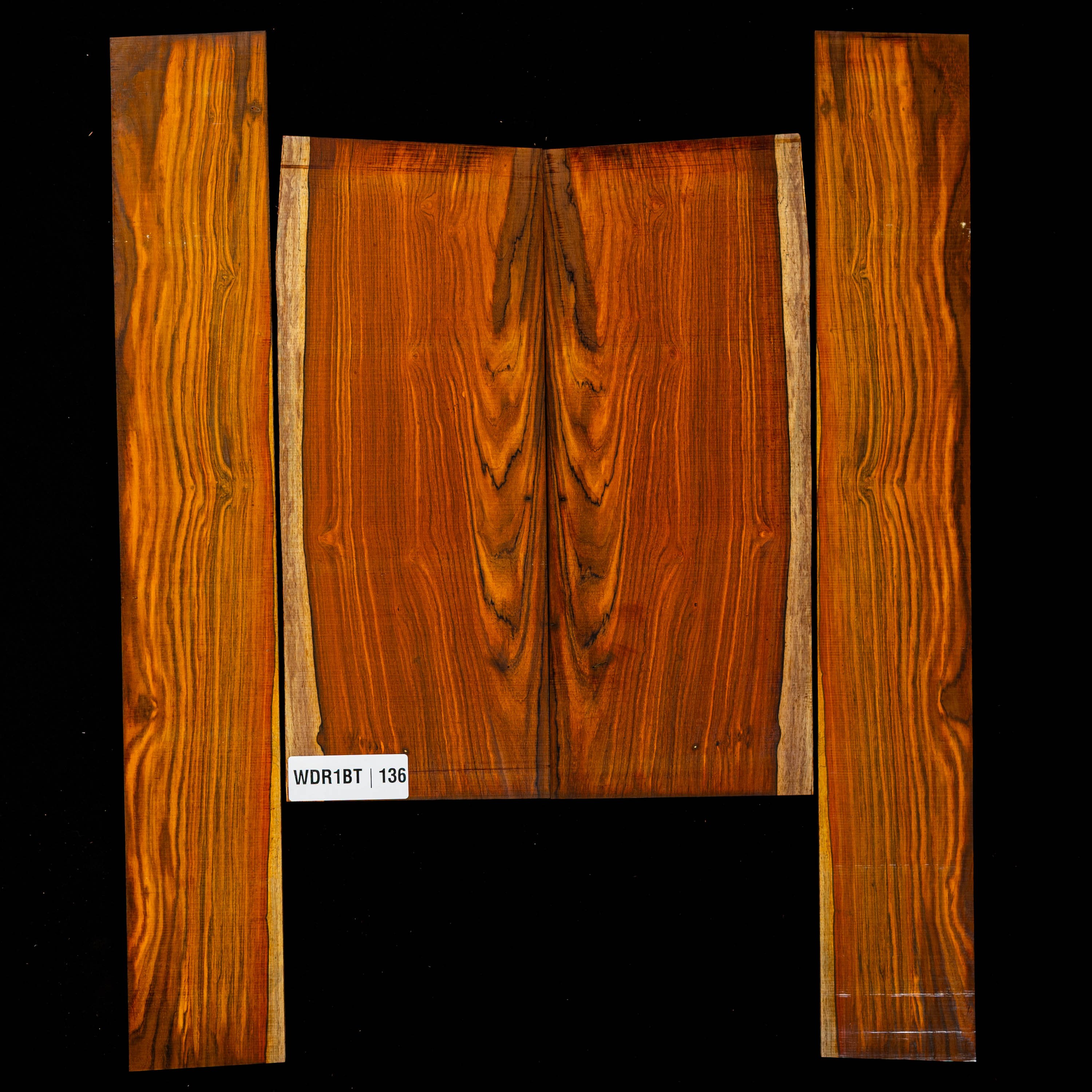 Dos Cocobolo + paire d’éclisses - 136