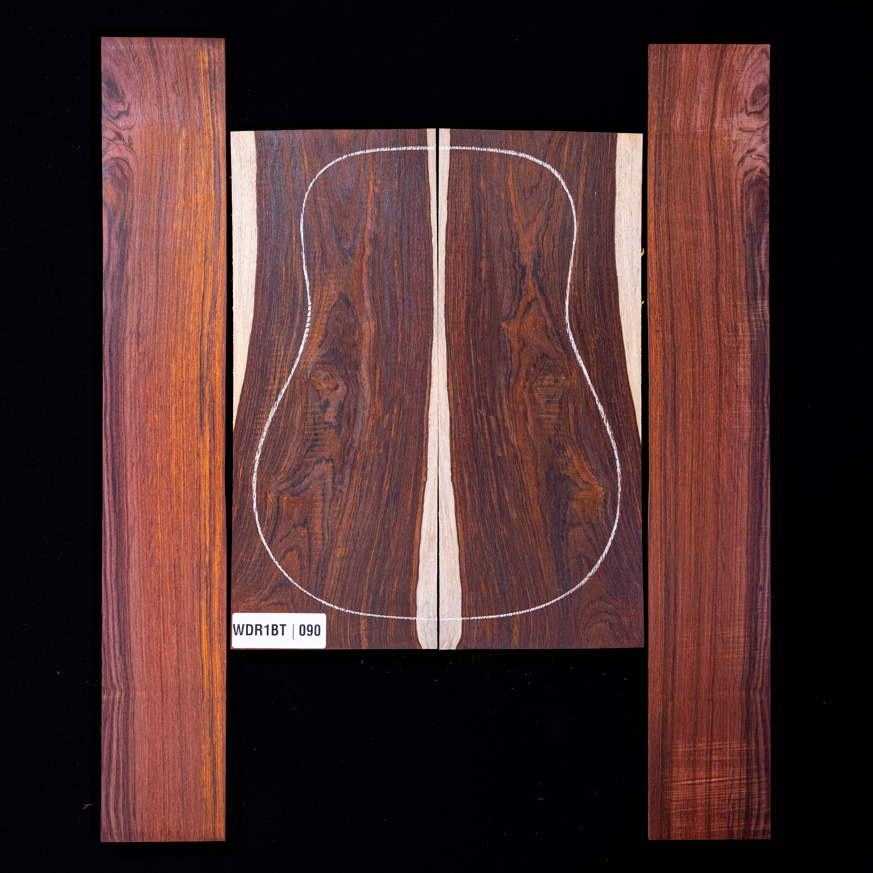 Ensemble dos et côtés Cocobolo - 090 Ensemble dos et côtés Cocobolo - 090