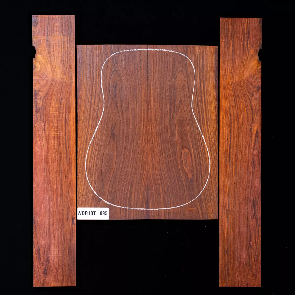 Ensemble dos et côtés Cocobolo - 0,5 Ensemble dos et côtés Cocobolo - 0,5