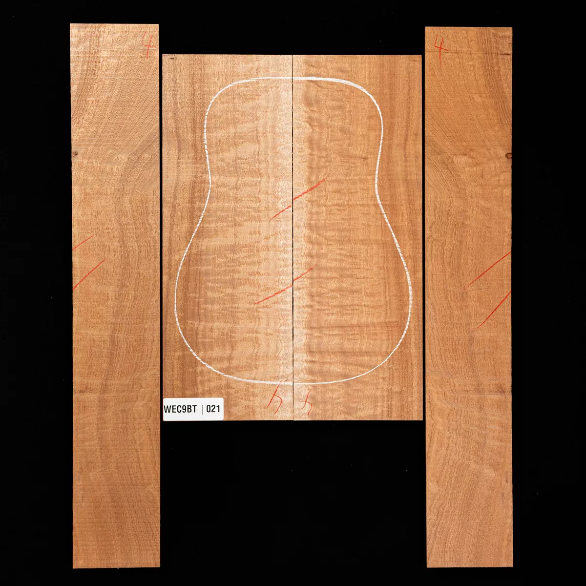 Ensemble dos et côtés Pomelle Sapele - 0,1 Ensemble dos et côtés Pomelle Sapele - 0,1