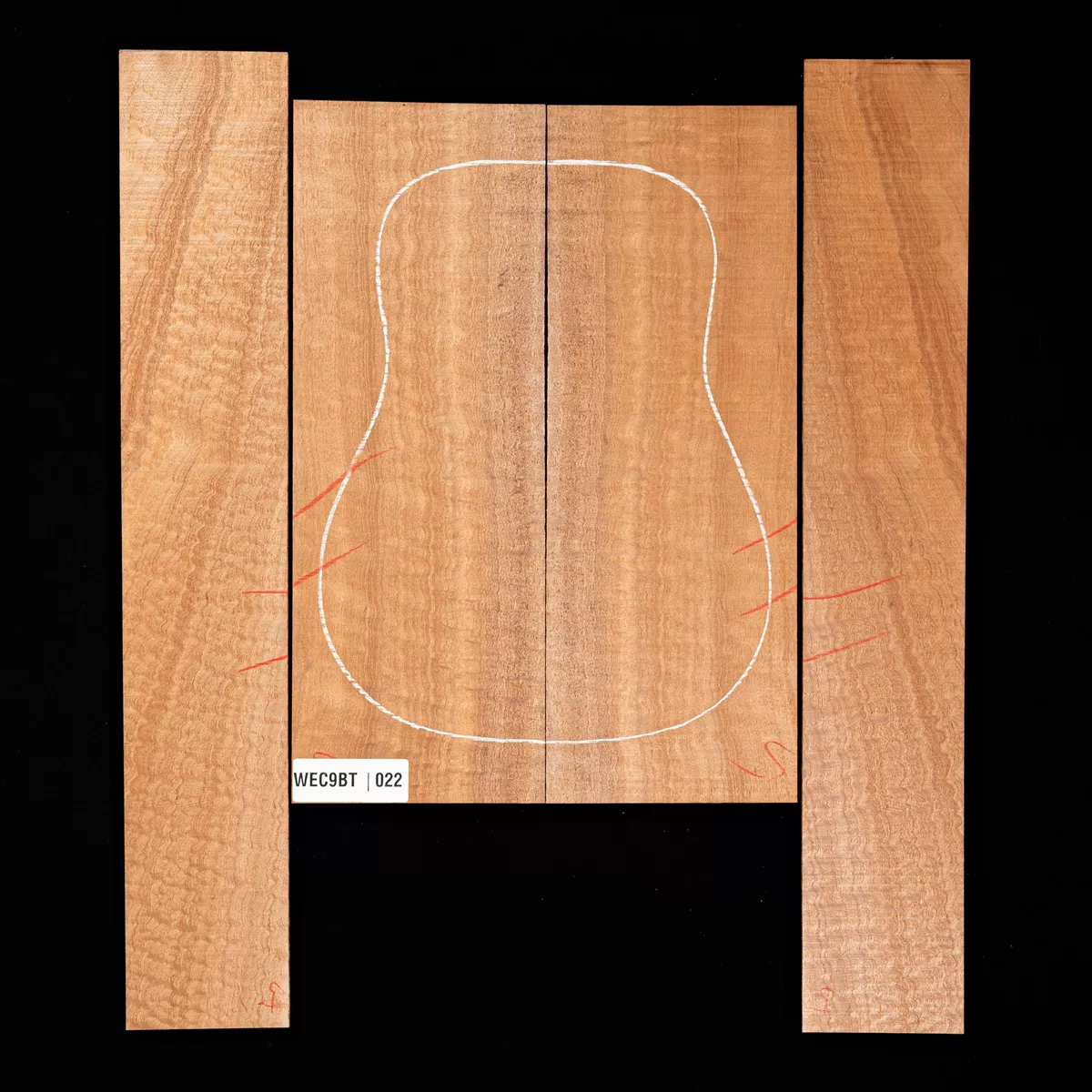 Ensemble dos et côtés Pomelle Sapele - 0,2 Ensemble dos et côtés Pomelle Sapele - 0,2