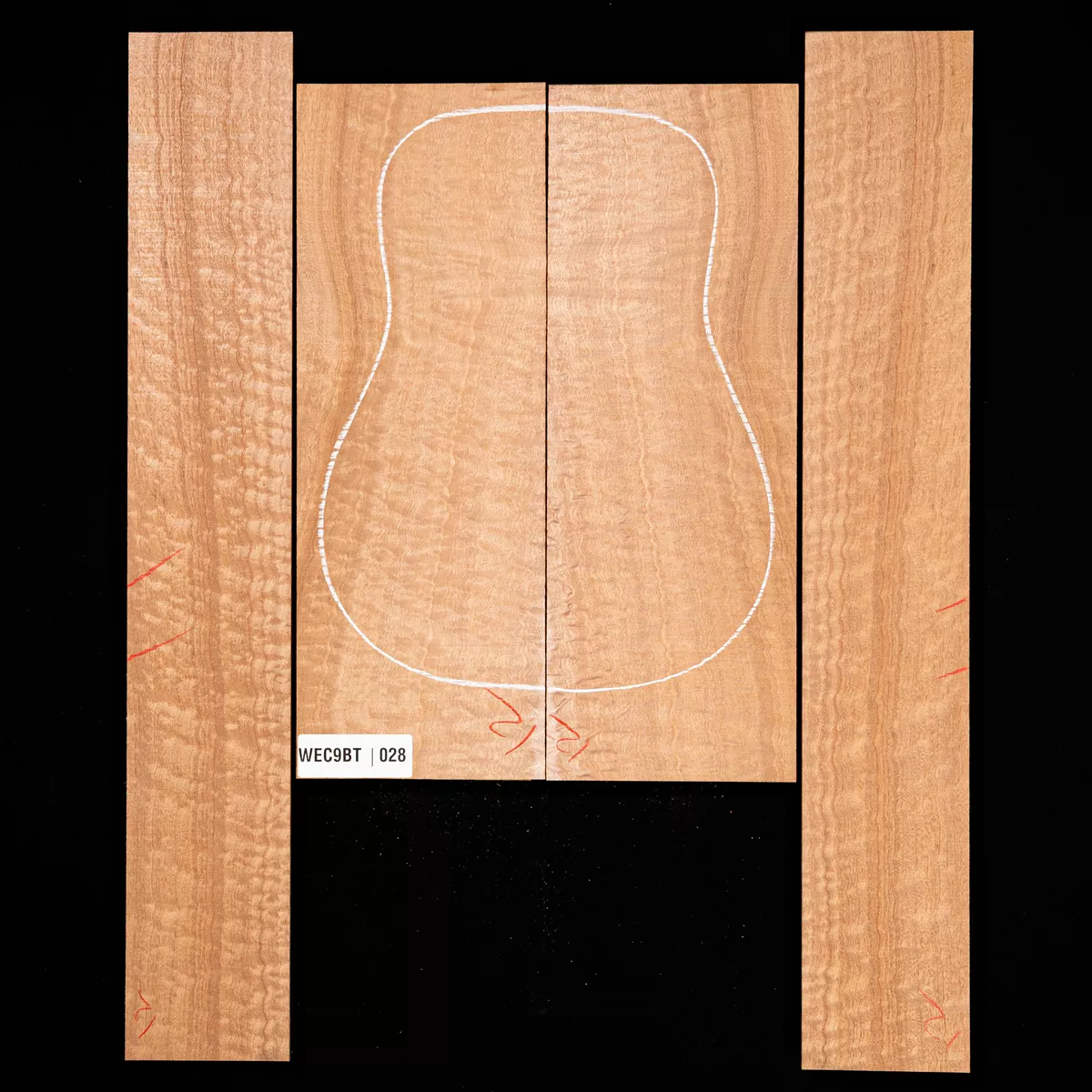 Ensemble dos et côtés Pomelle Sapele - 0,8 Ensemble dos et côtés Pomelle Sapele - 0,8