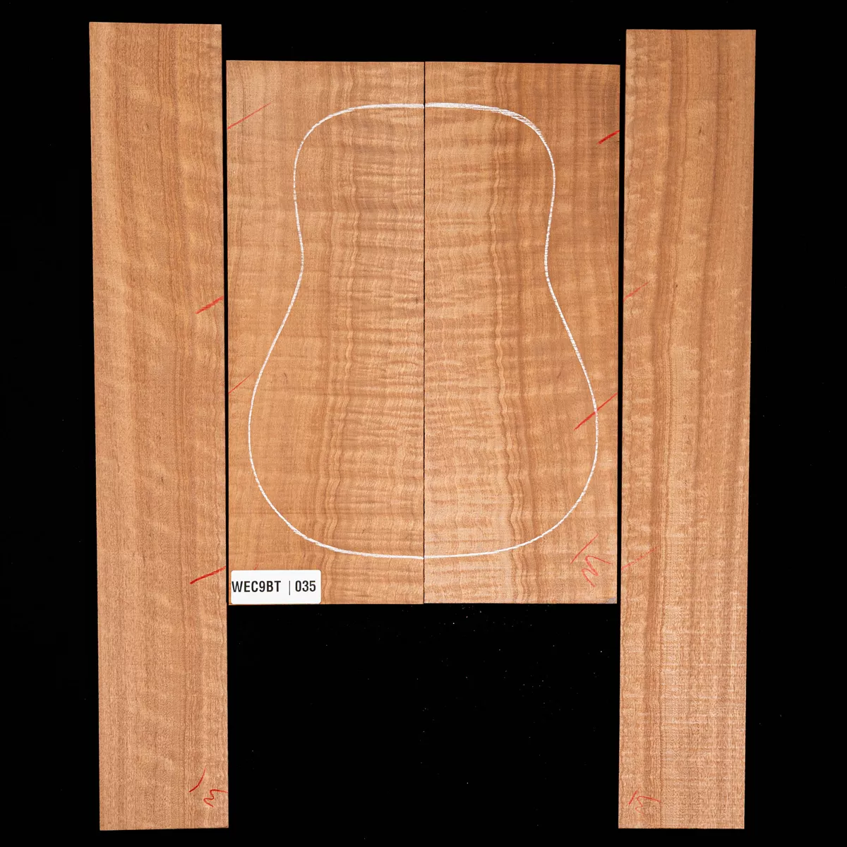 Ensemble dos et côtés Pomelle Sapele - 0,5 Ensemble dos et côtés Pomelle Sapele - 0,5