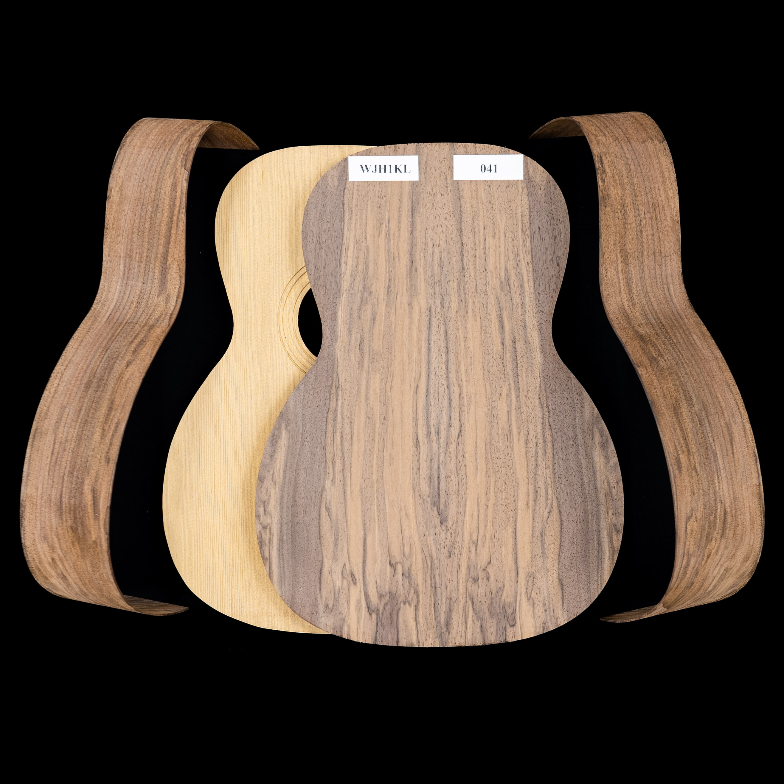 Kit de guitare triple O WoodStax Claro Walnut, col boulonné - 041 Kit de guitare triple O WoodStax Claro Walnut, col boulonné - 041