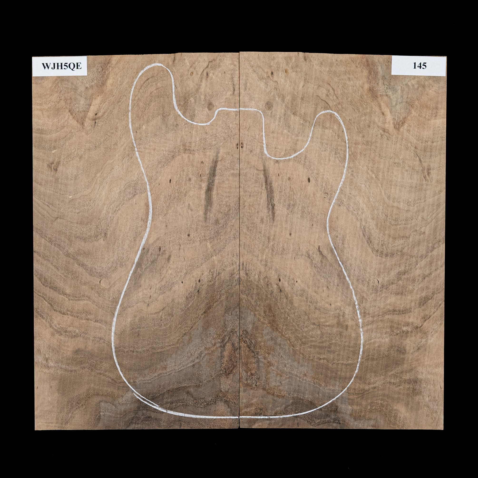 Top laminé noyer flamme Claro - 145 Top laminé noyer flamme Claro - 145