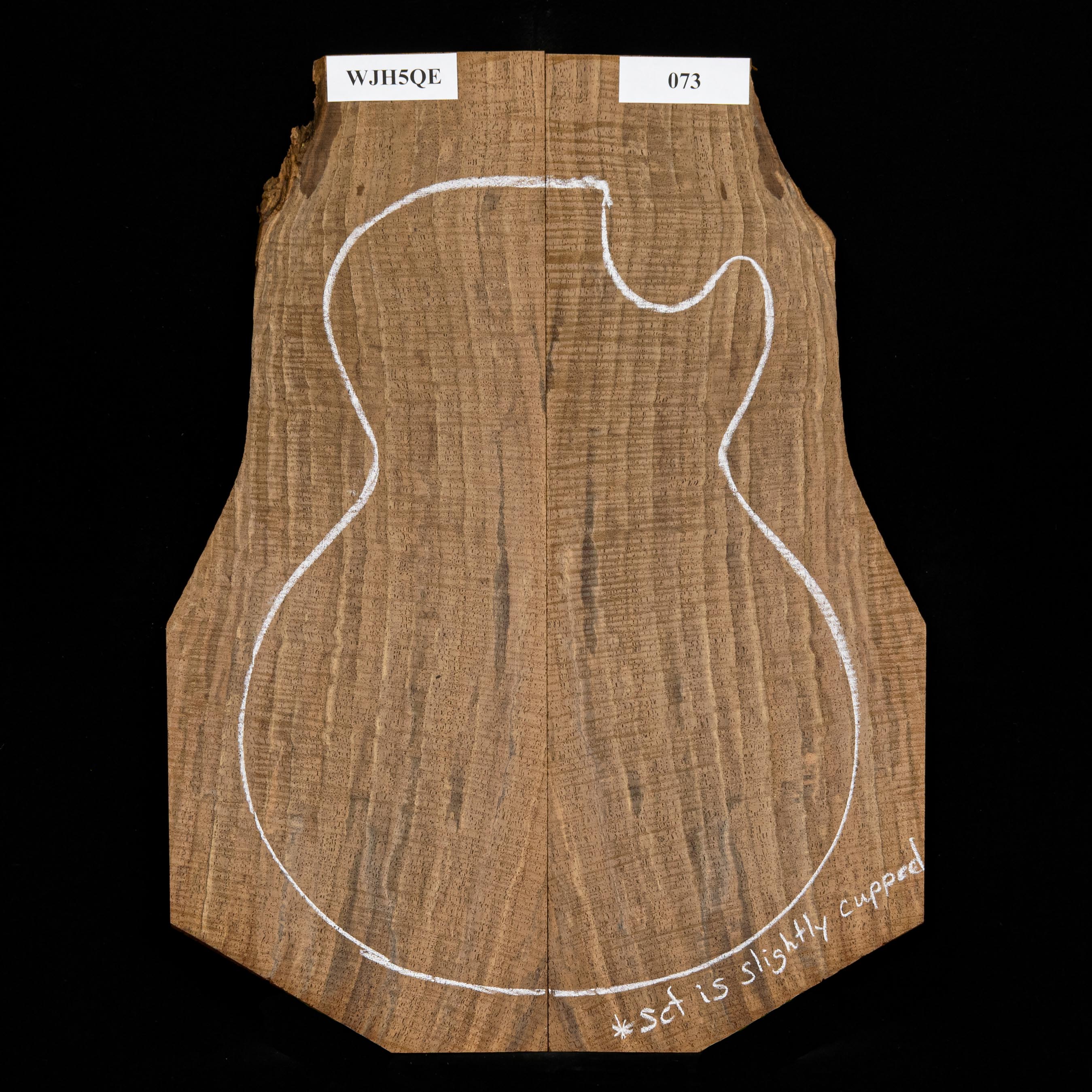 Top laminé noyer flamme Claro - 073 Top laminé noyer flamme Claro - 073