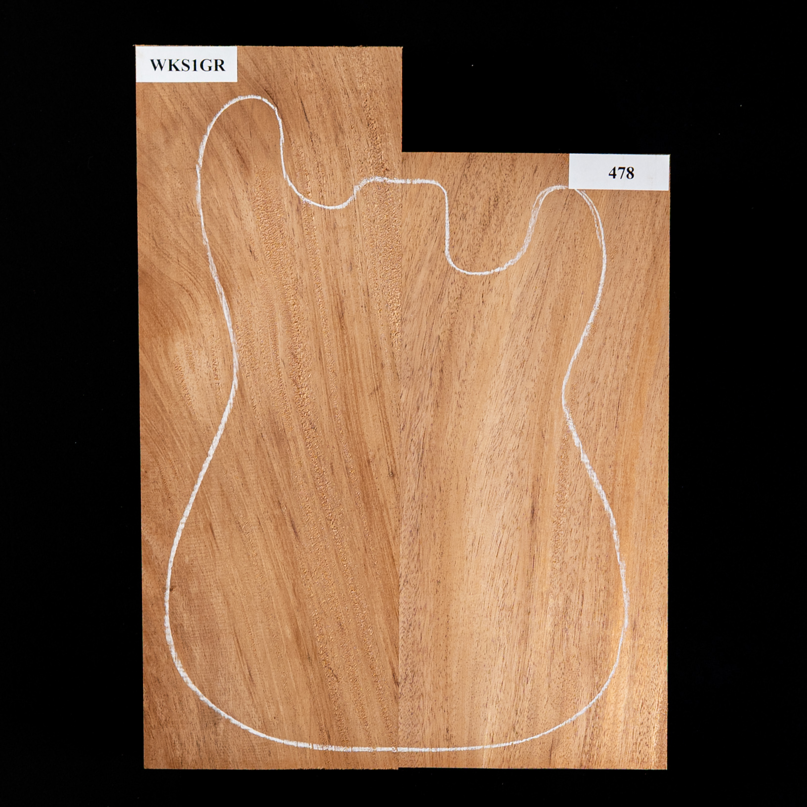 Plaque de corps en acajou du Sénégal, 2 pièces (10,4 livres) - 478 Plaque de corps en acajou du Sénégal, 2 pièces (10,4 livres) - 478