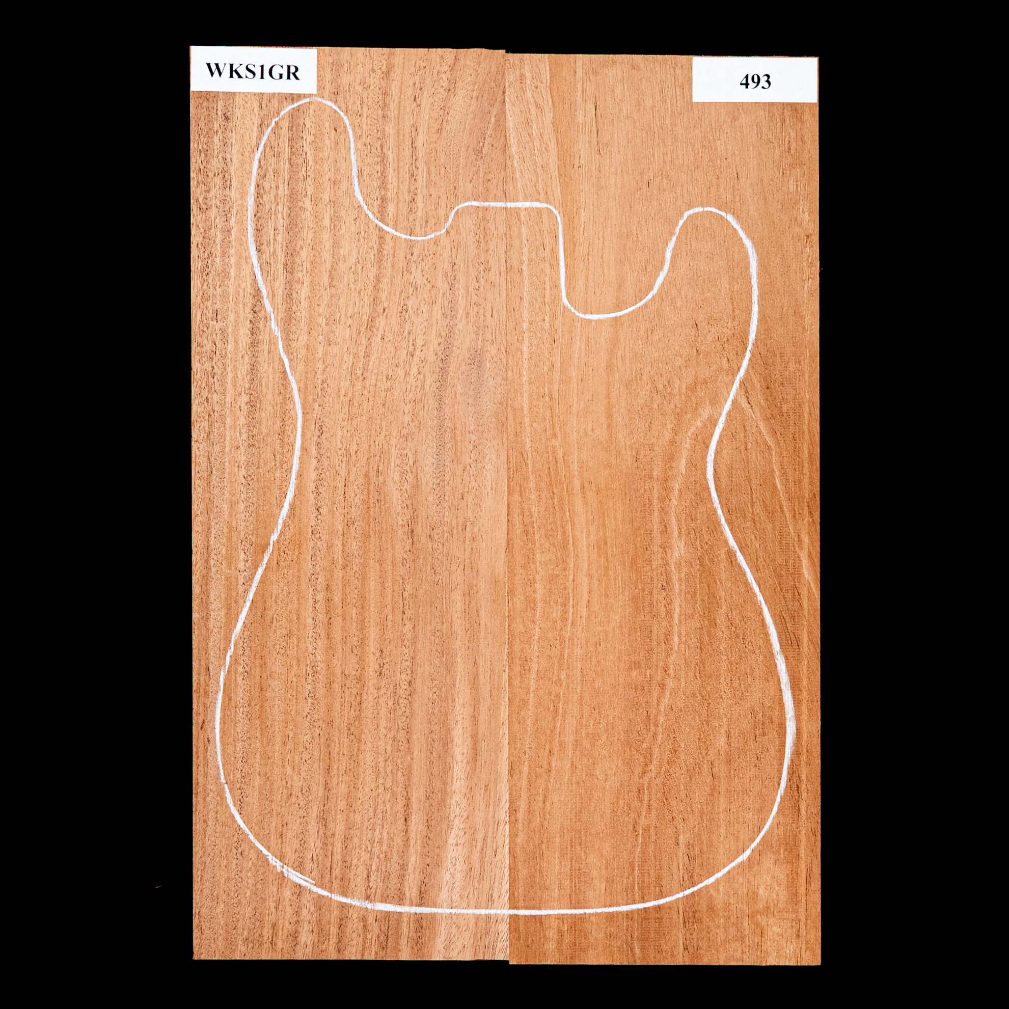 Plaque de corps en acajou du Sénégal, 2 pièces (9,4 livres) - 493 Plaque de corps en acajou du Sénégal, 2 pièces (9,4 livres) - 493