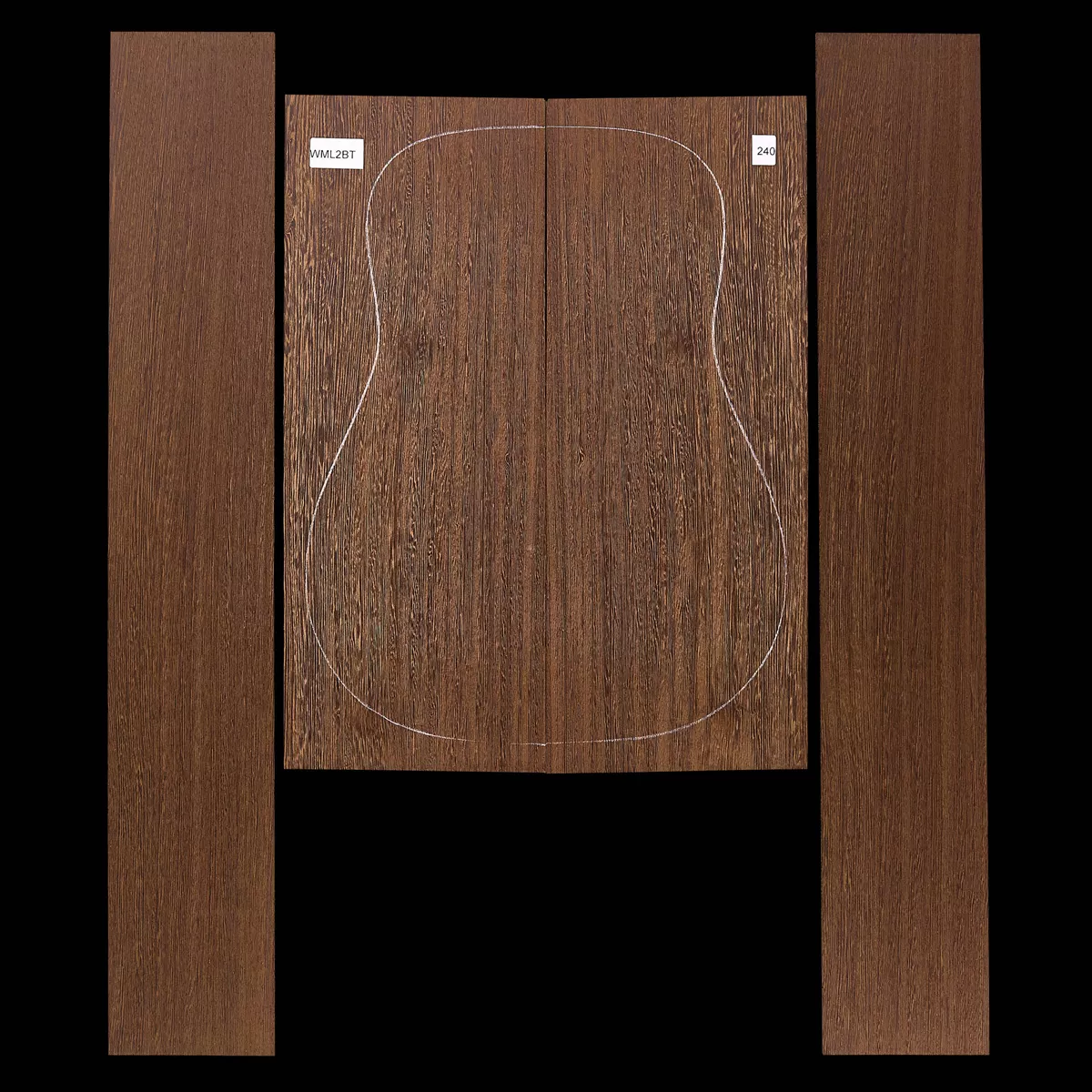 Fond + Paire d’éclisses en Wenge - 2,0 Fond + Paire d’éclisses en Wenge - 2,0