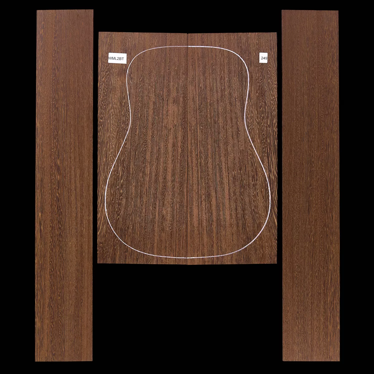 Fond + Paire d’éclisses en Wenge - 2,9 Fond + Paire d’éclisses en Wenge - 2,9