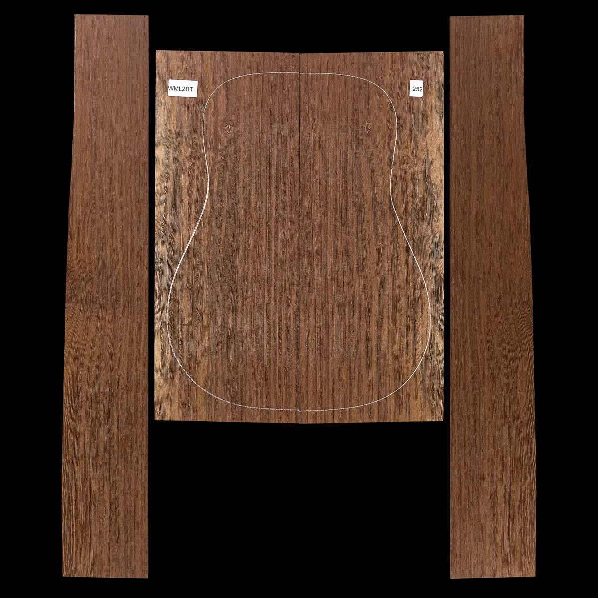 Fond + Paire d’éclisses en Wenge - 2,2 Fond + Paire d’éclisses en Wenge - 2,2