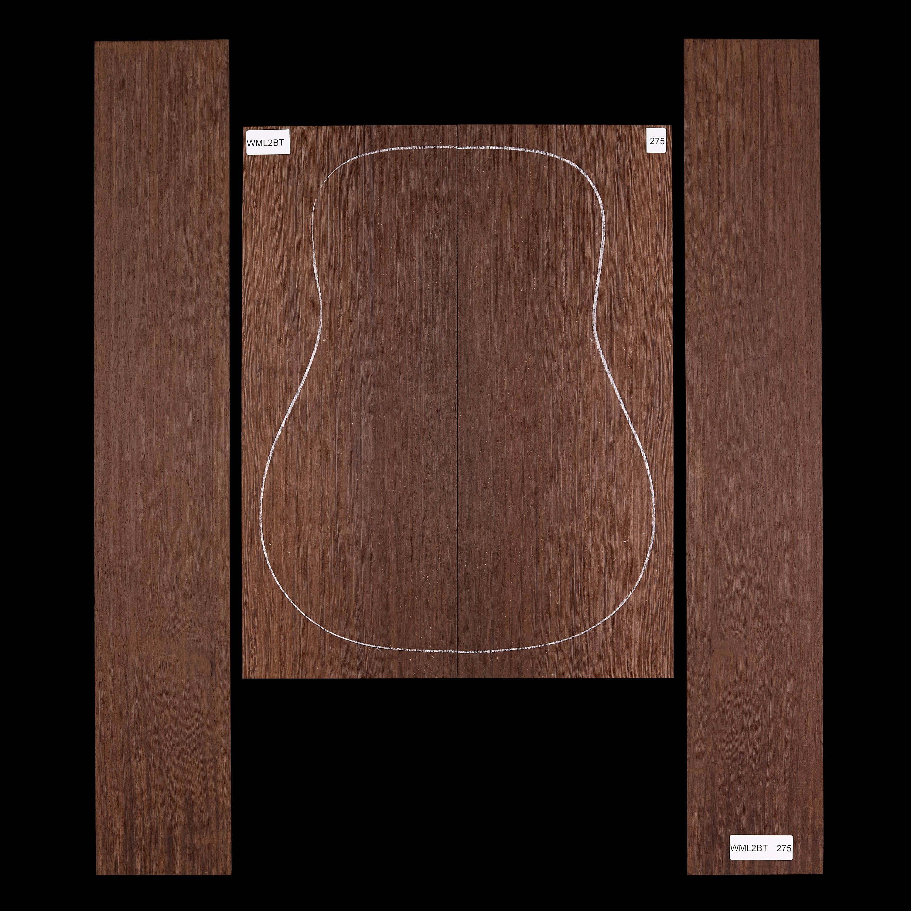 Fond + Paire d’éclisses en Wenge - 275
