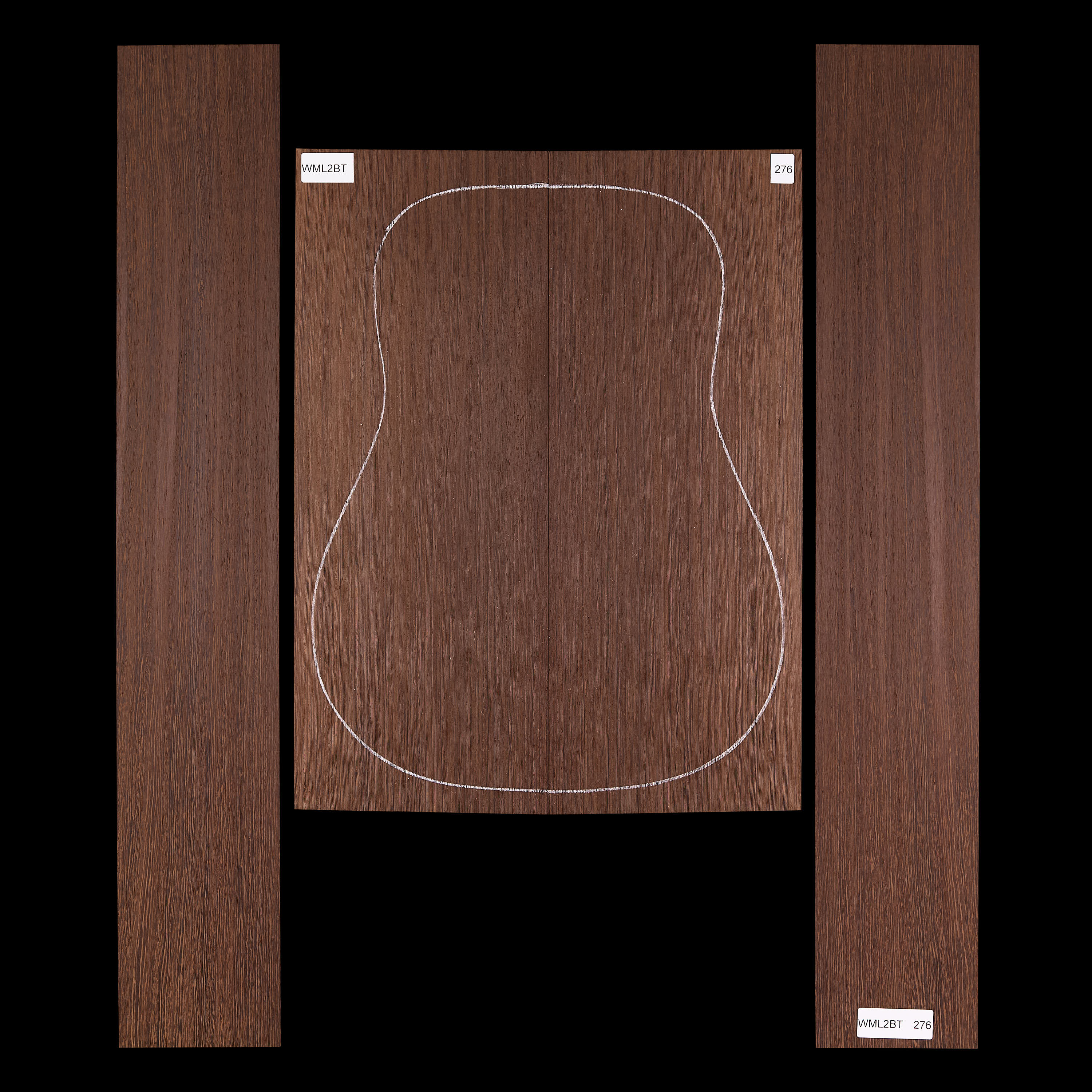 Fond + Paire d’éclisses en Wenge - 276