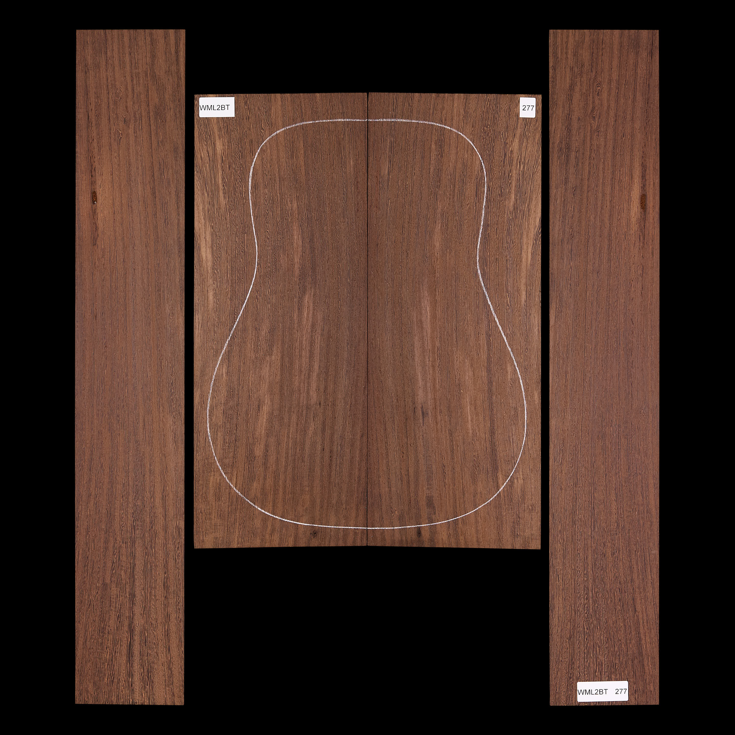 Fond + Paire d’éclisses en Wenge - 277