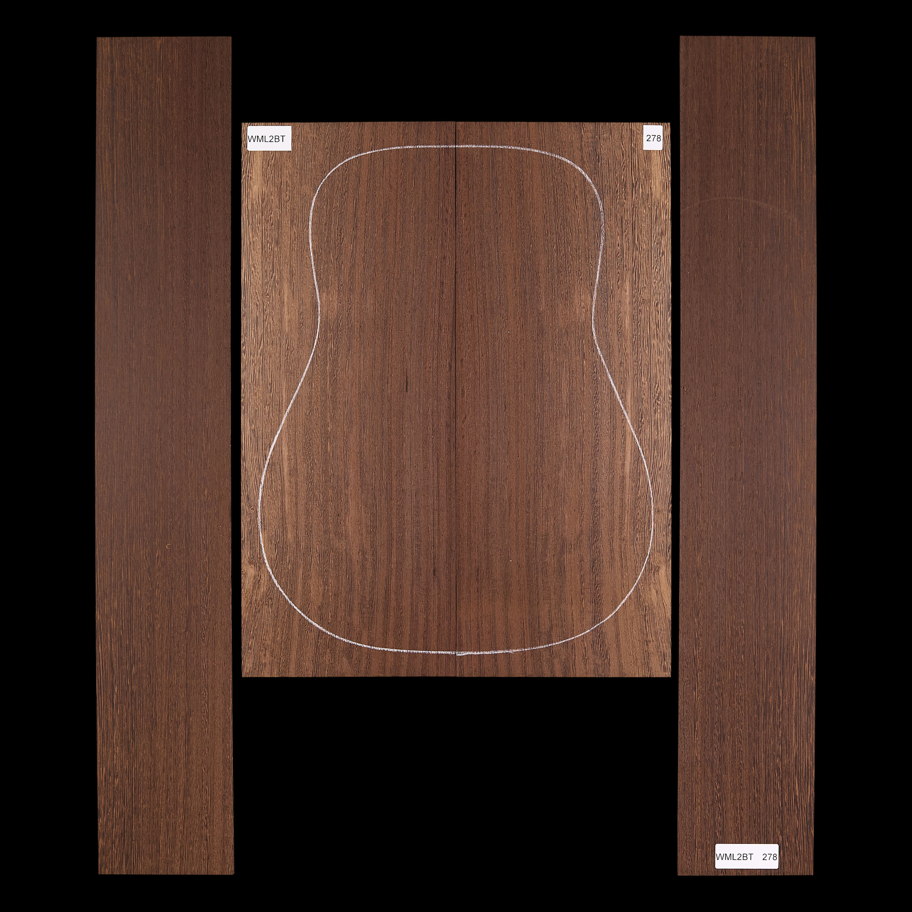 Fond + Paire d’éclisses en Wenge - 278