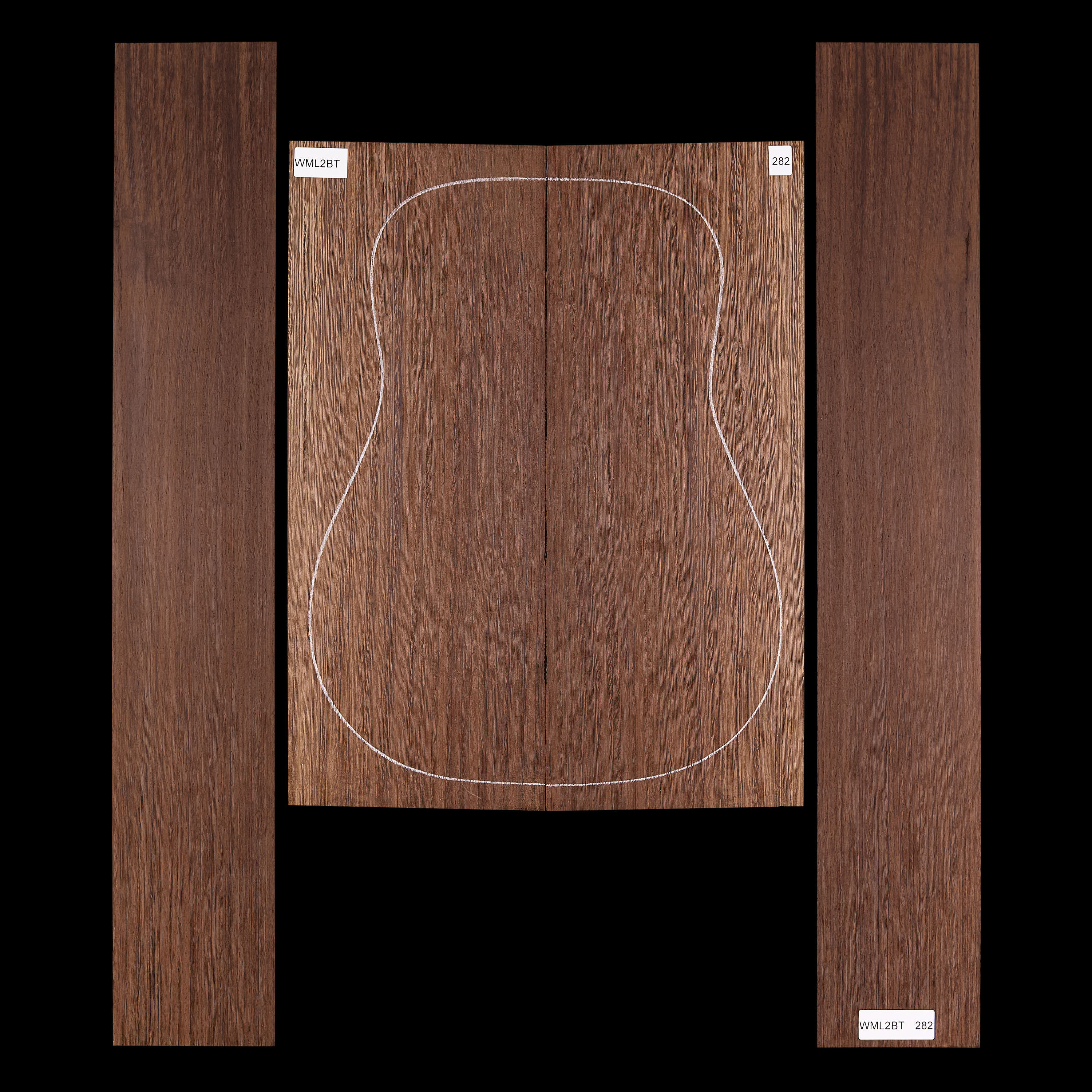 Fond + Paire d’éclisses en Wenge - 282