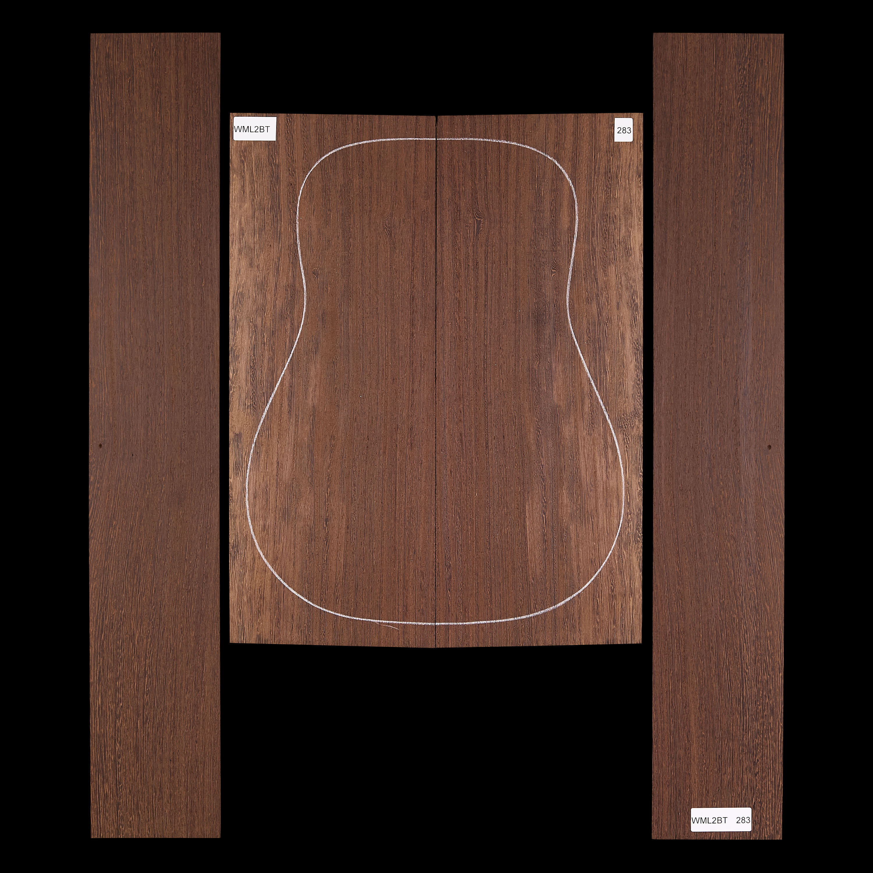 Fond + Paire d’éclisses en Wenge - 283