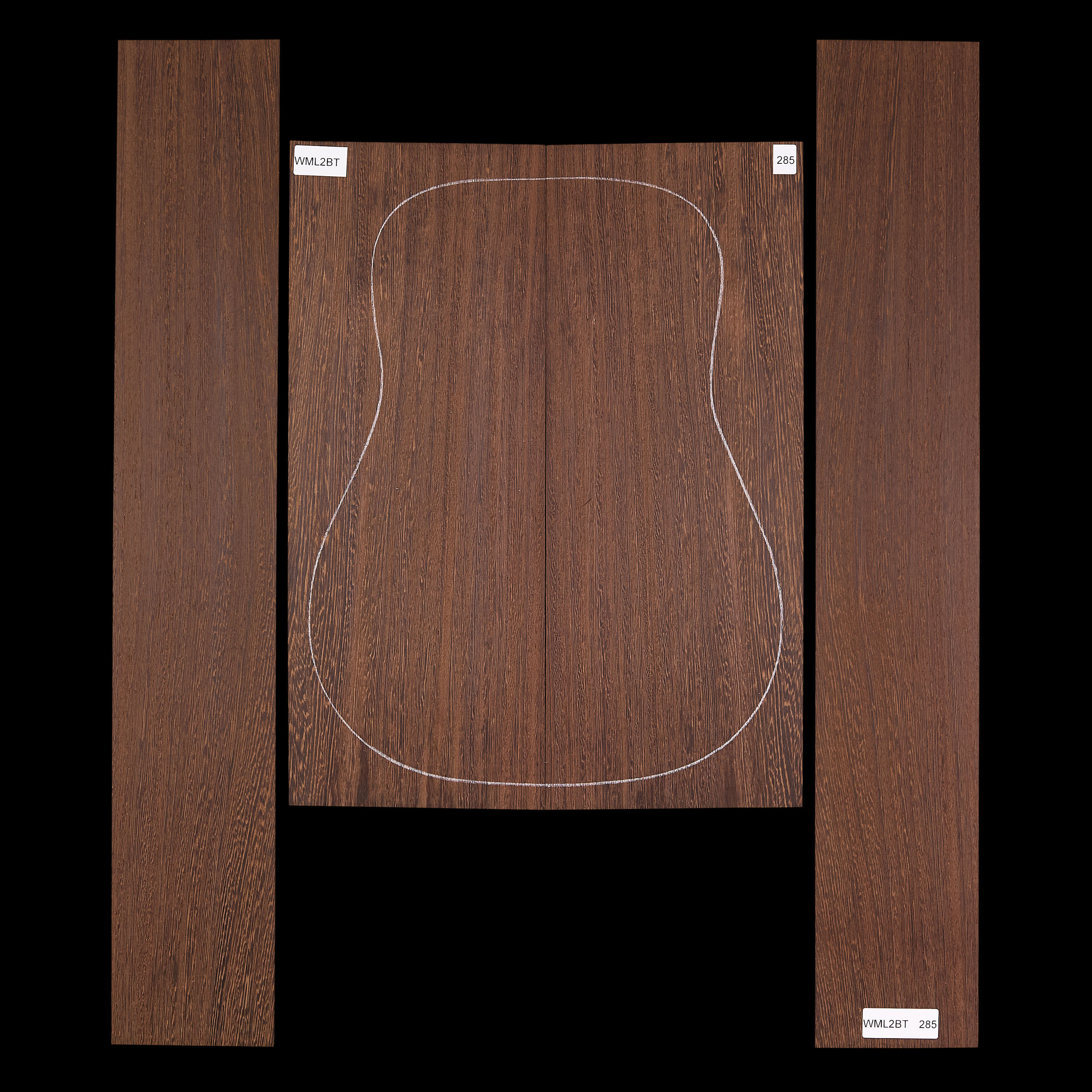 Fond + Paire d’éclisses en Wenge - 285
