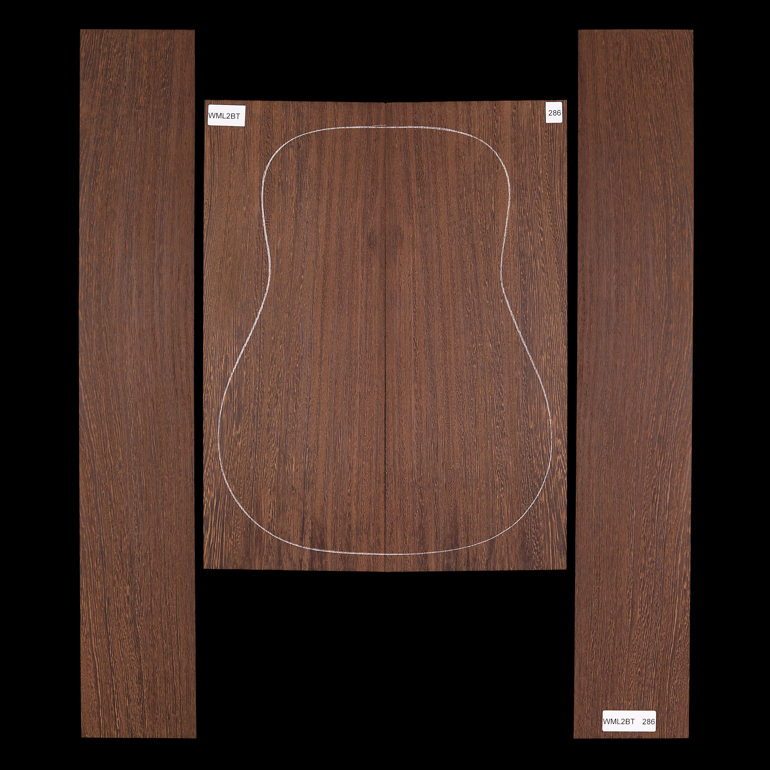 Fond + Paire d’éclisses en Wenge - 286