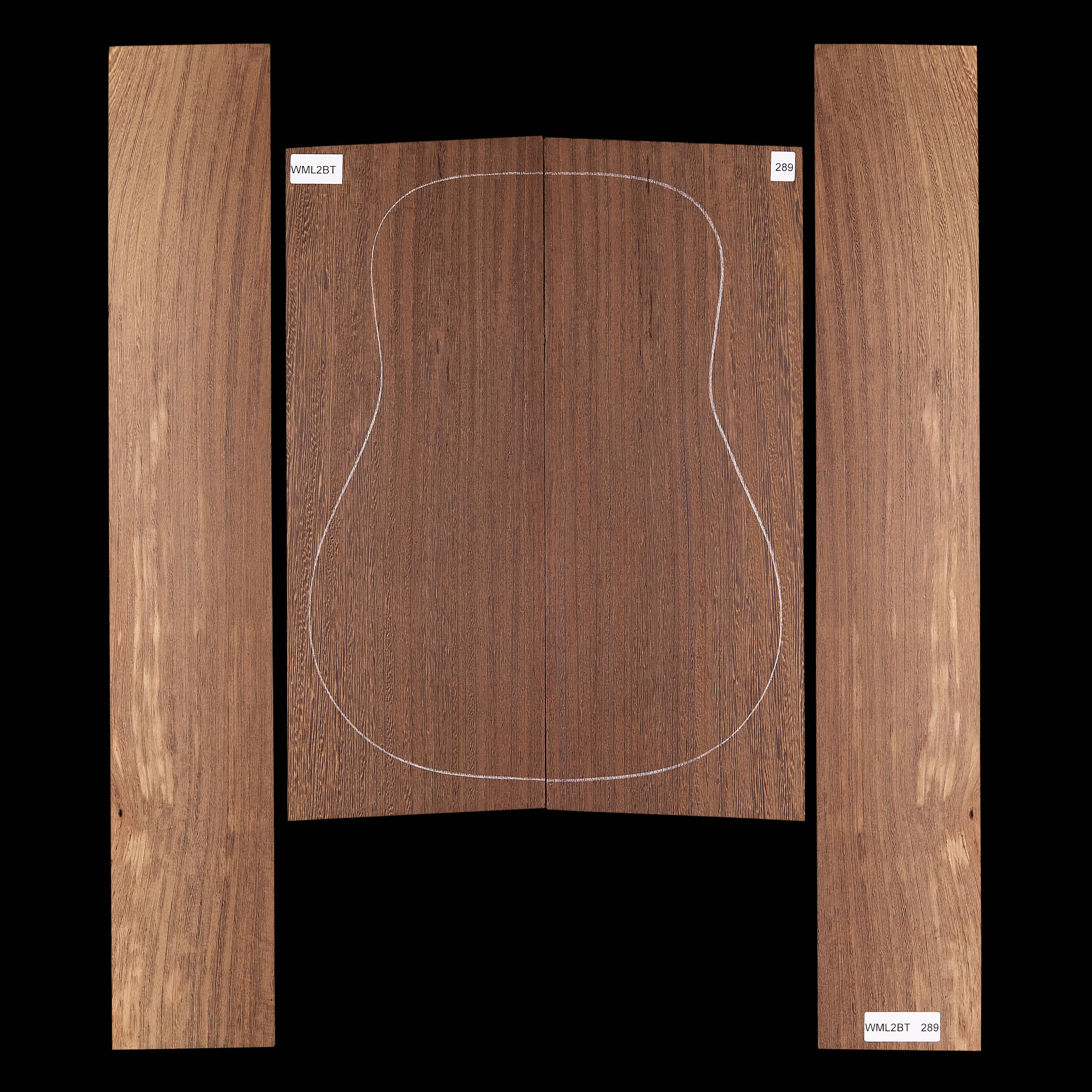 Fond + Paire d’éclisses en Wenge - 289