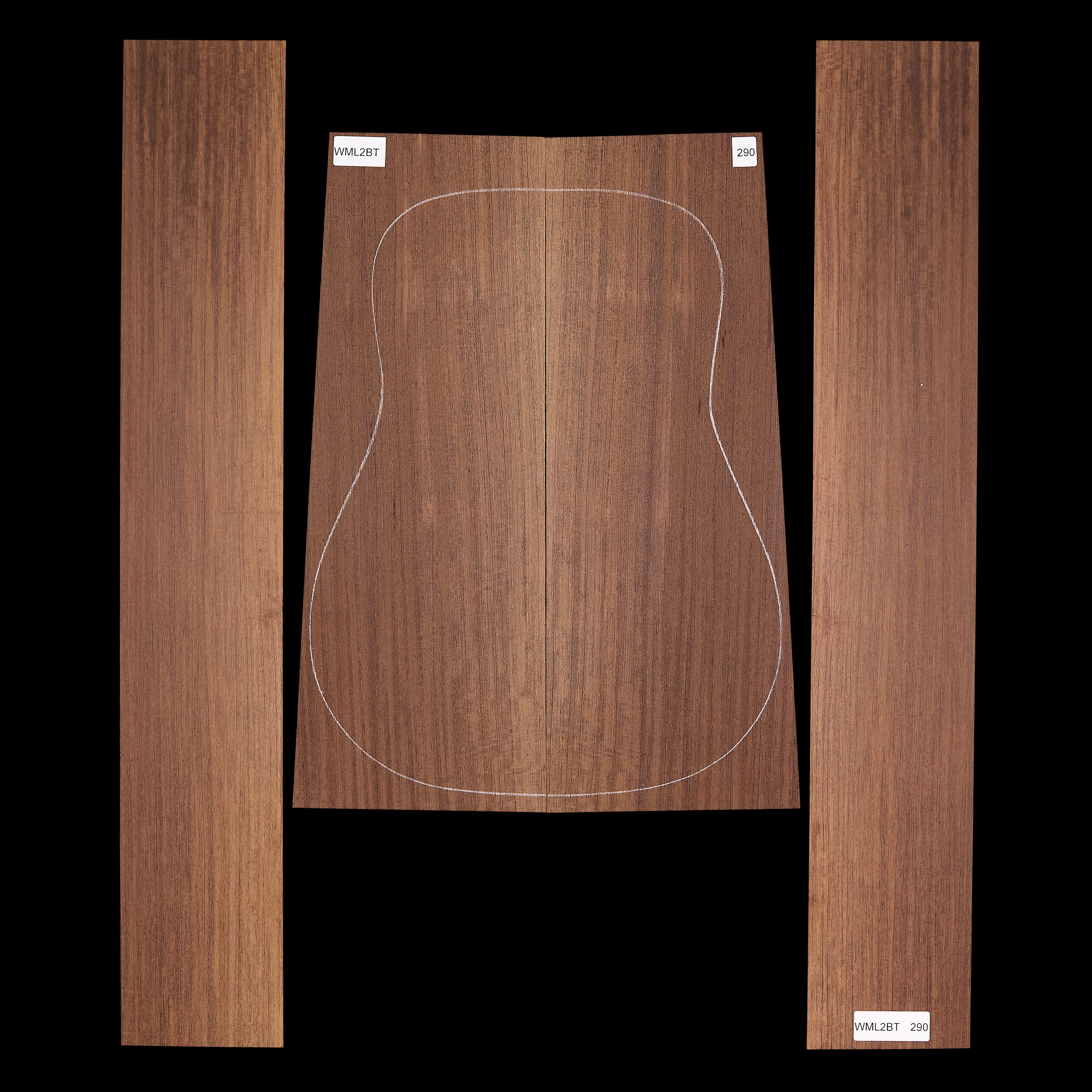 Fond + Paire d’éclisses en Wenge - 290