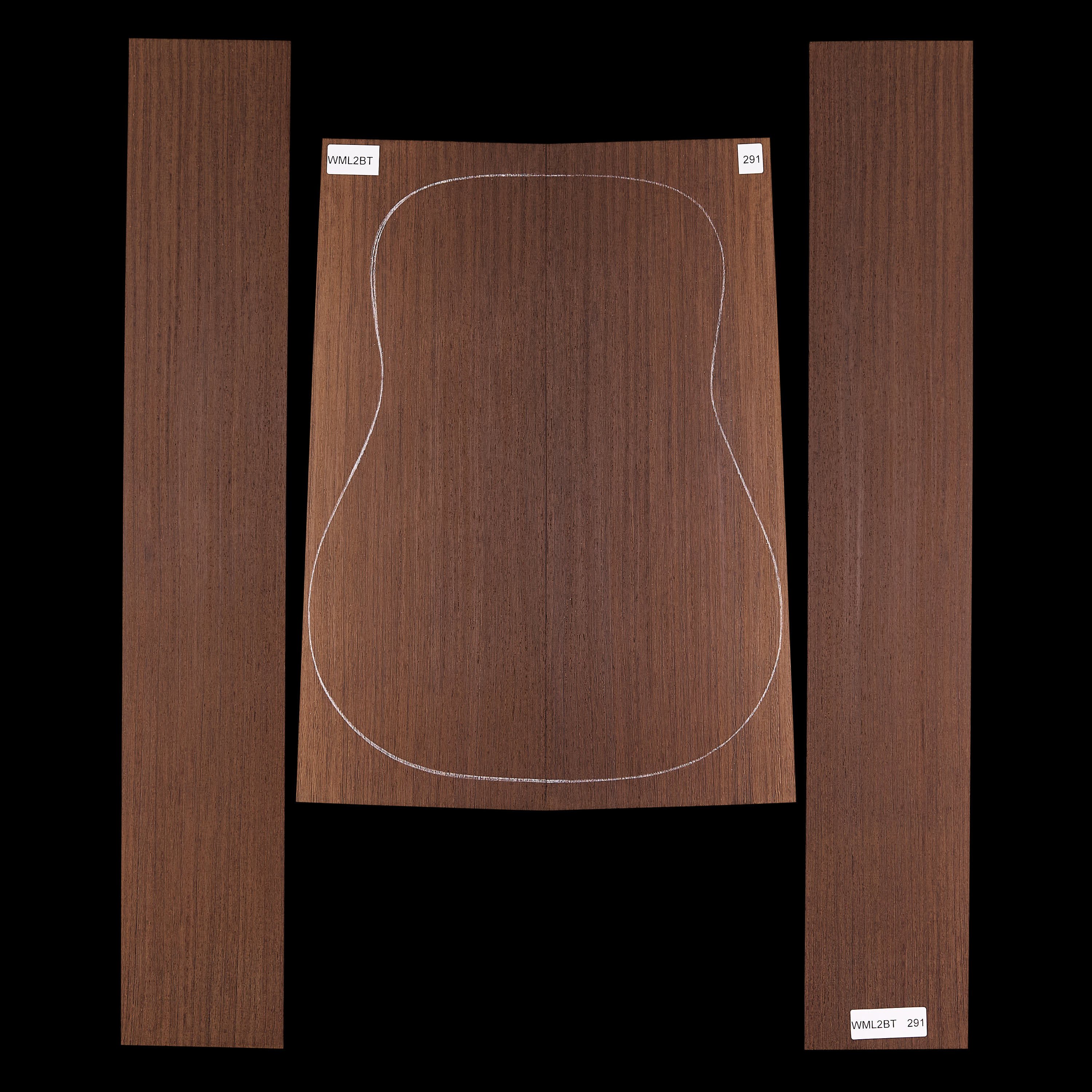 Fond + Paire d’éclisses en Wenge - 291
