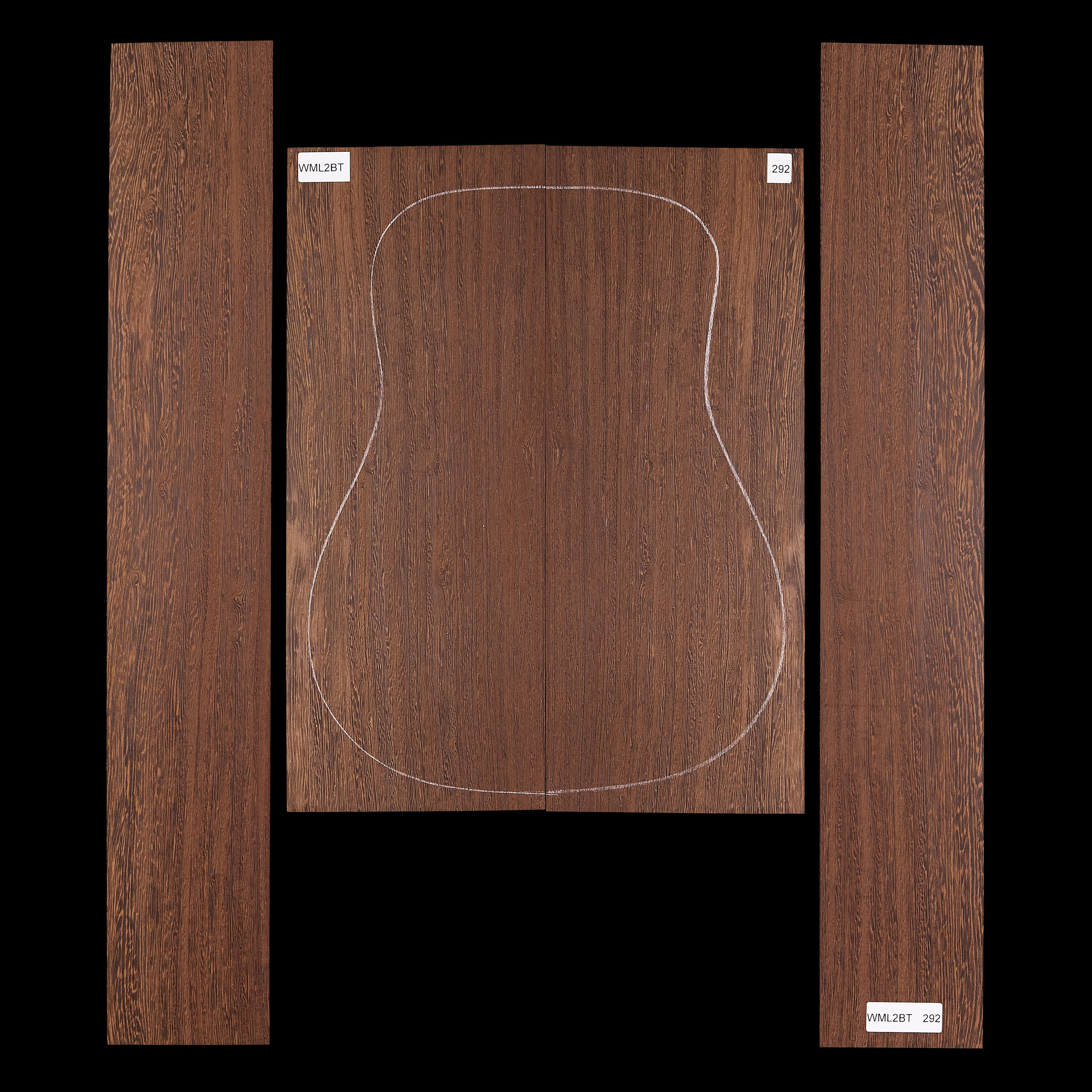 Fond + Paire d’éclisses en Wenge - 292