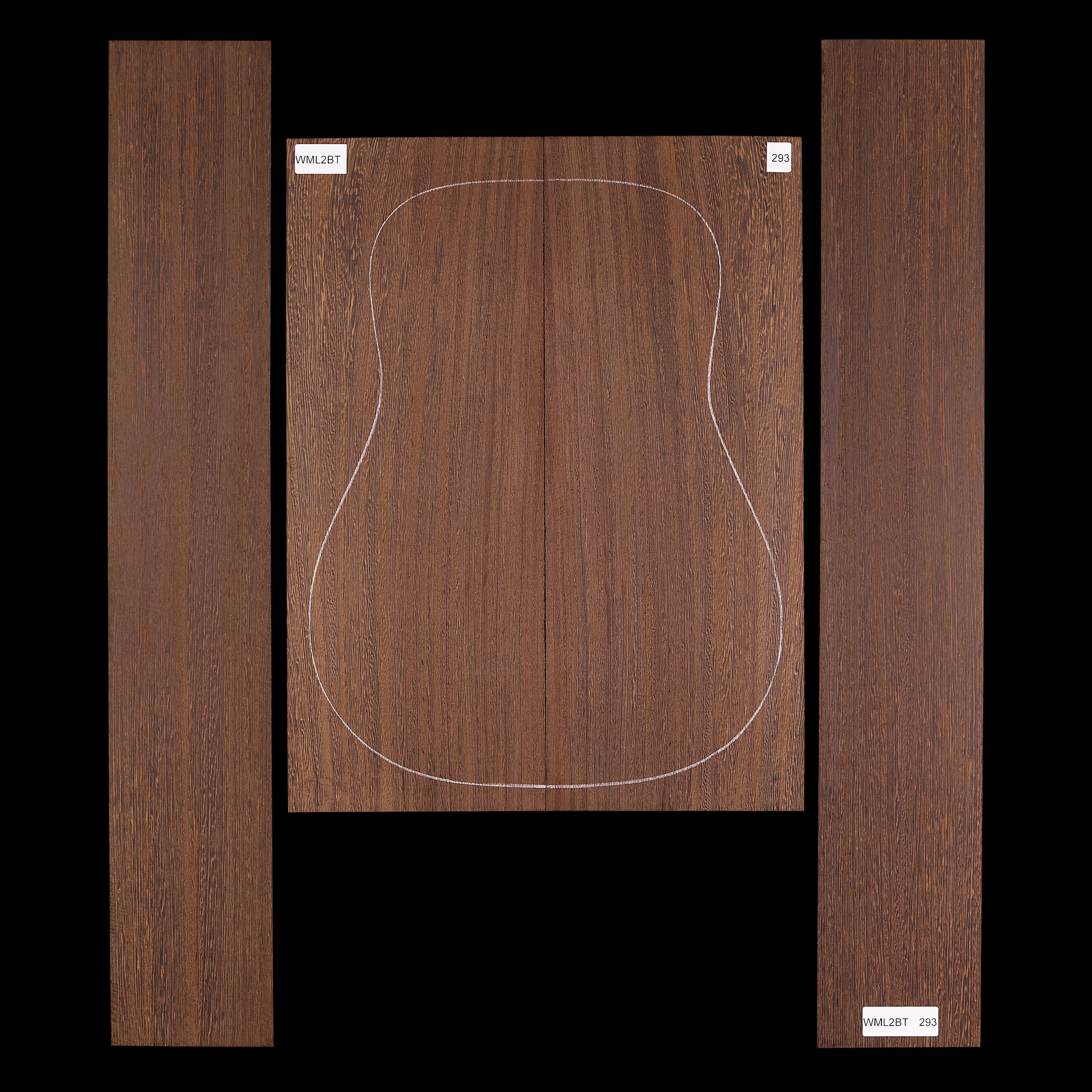 Fond + Paire d’éclisses en Wenge - 293