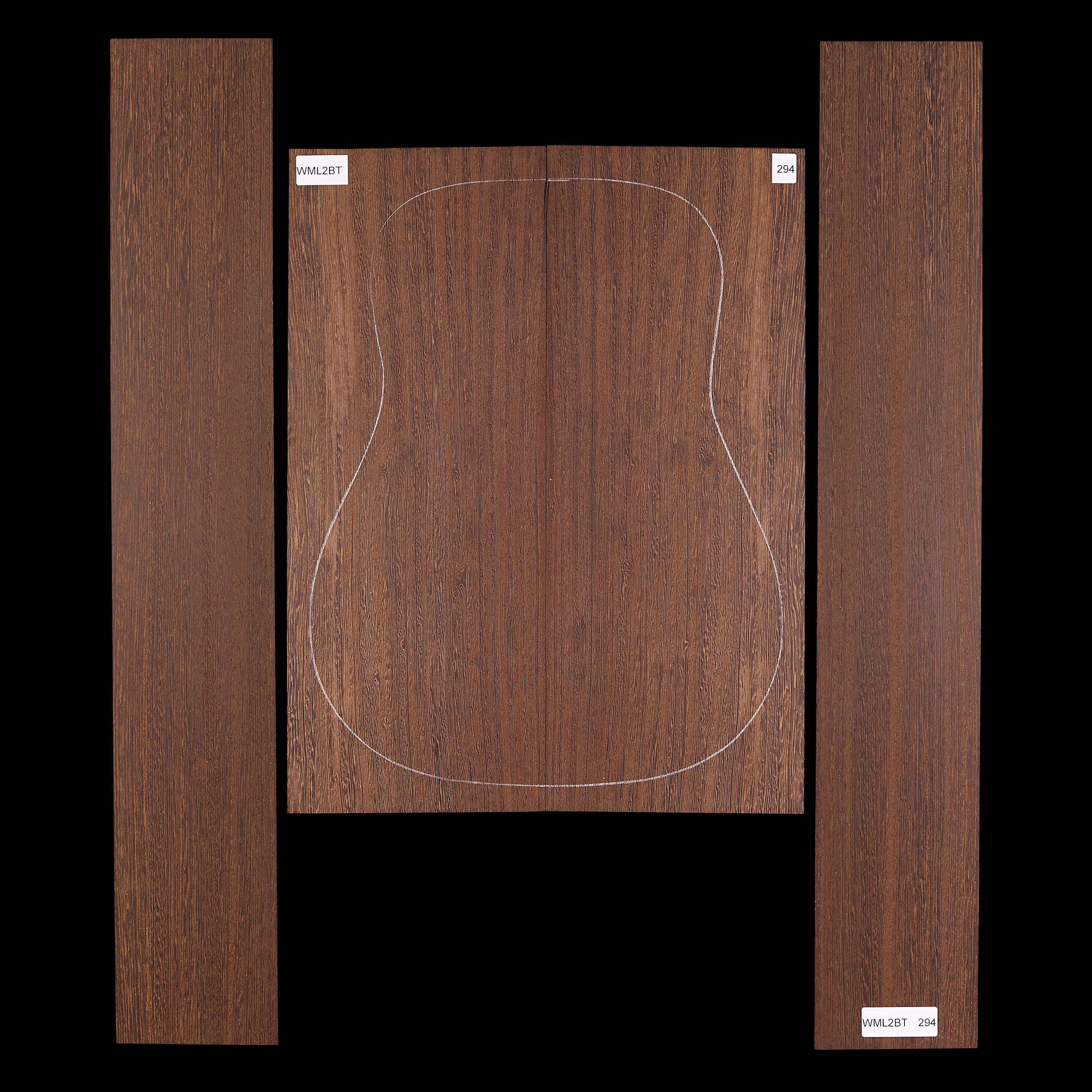 Fond + Paire d’éclisses en Wenge - 294