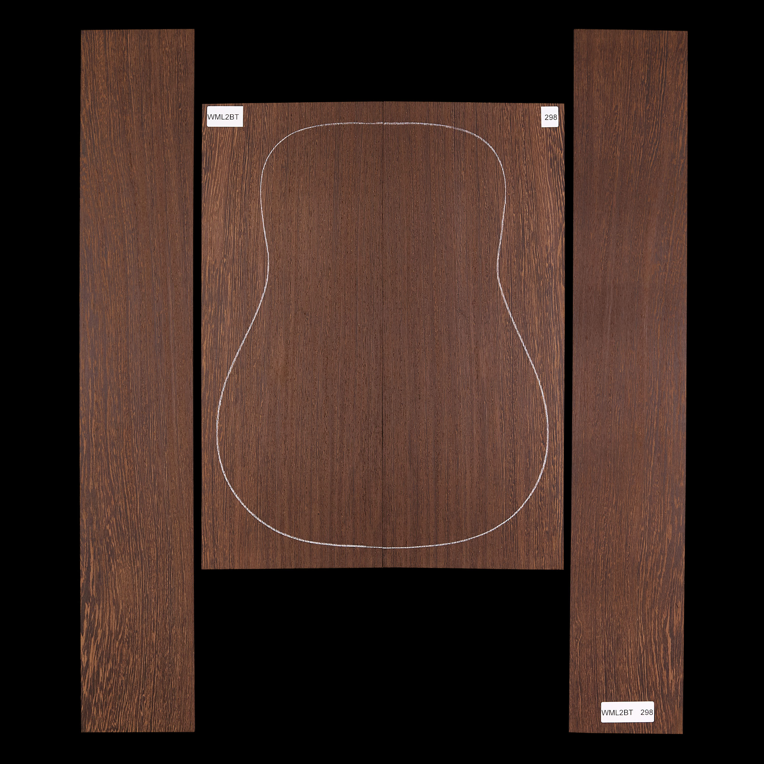 Fond + Paire d’éclisses en Wenge - 298