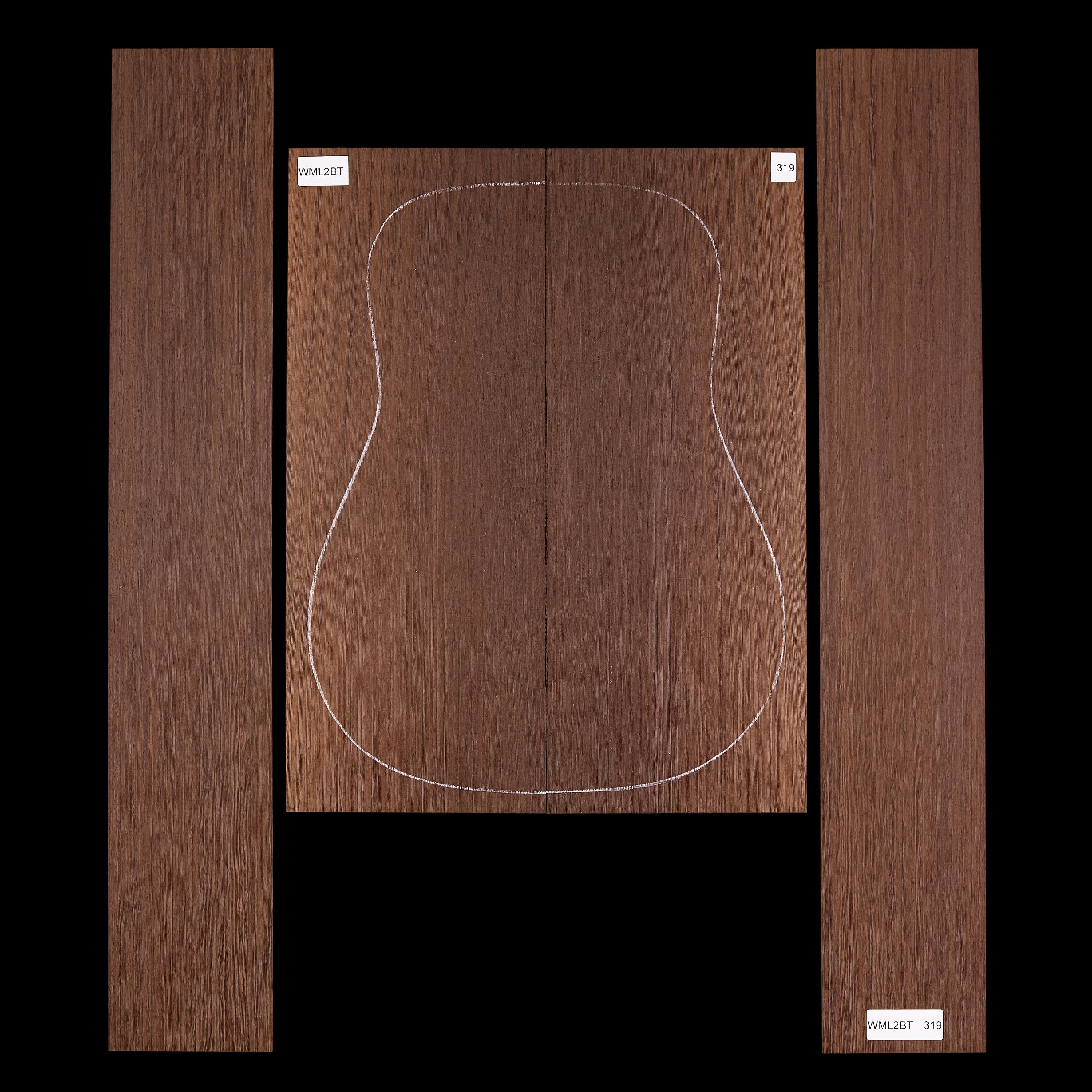 Fond + Paire d’éclisses en Wenge - 319