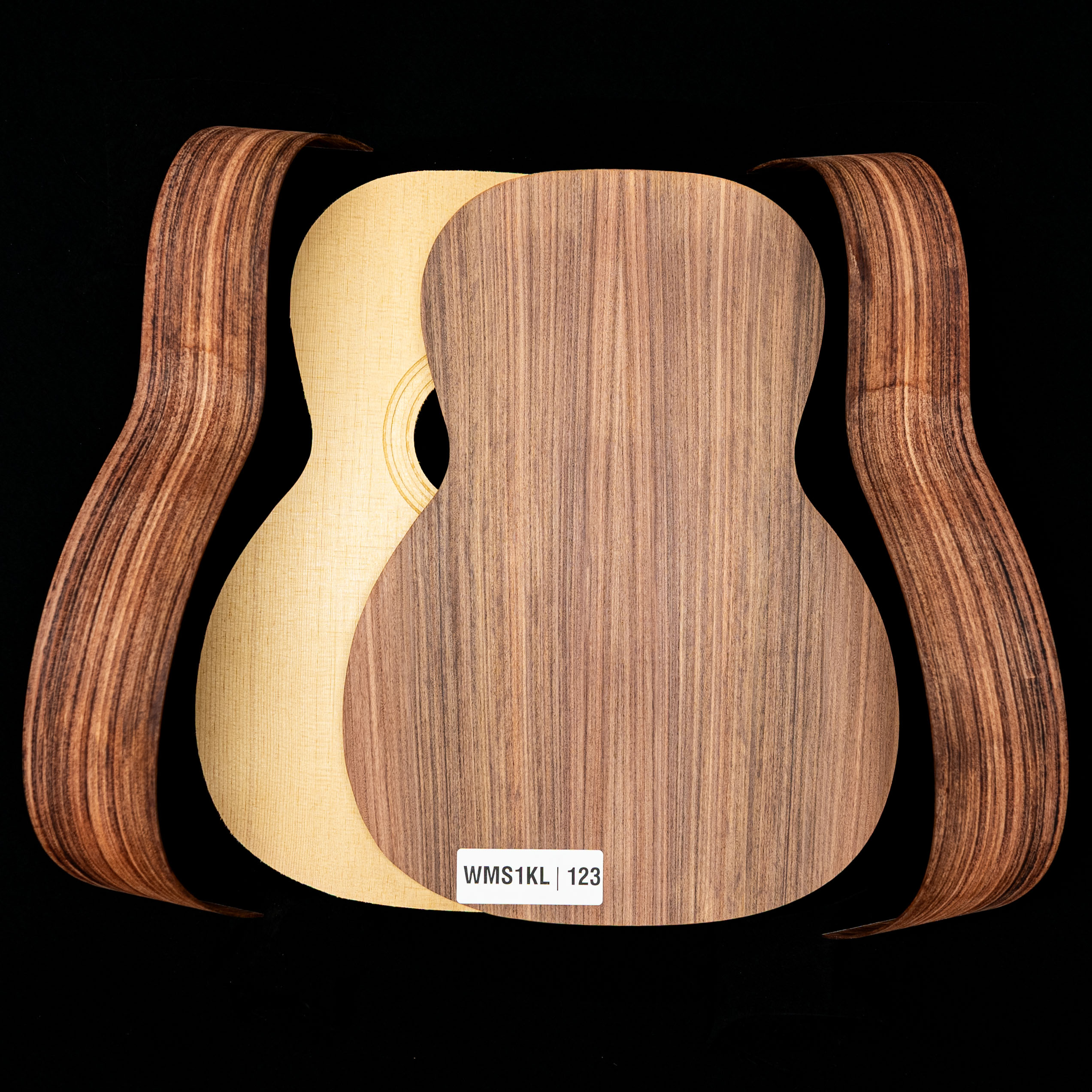 Guitare Triple-O en kit Pau Ferro WoodStax, manche vissé – 123