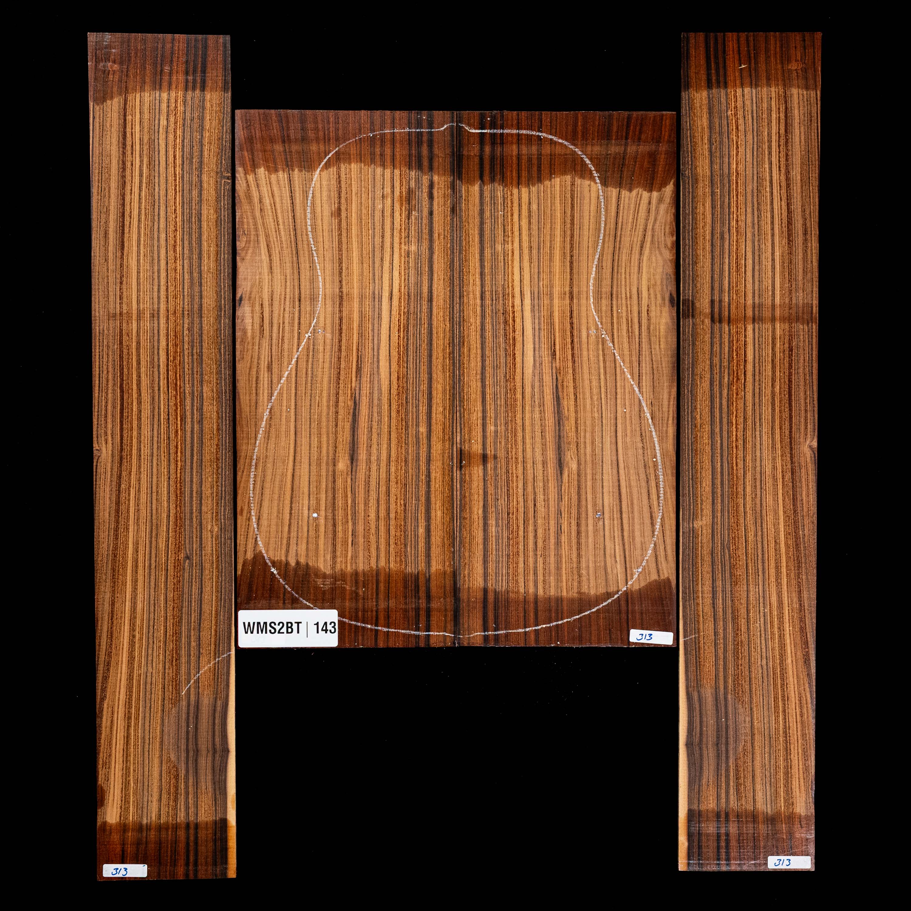 Fond + Paire d’éclisses en Pau Ferro - 143