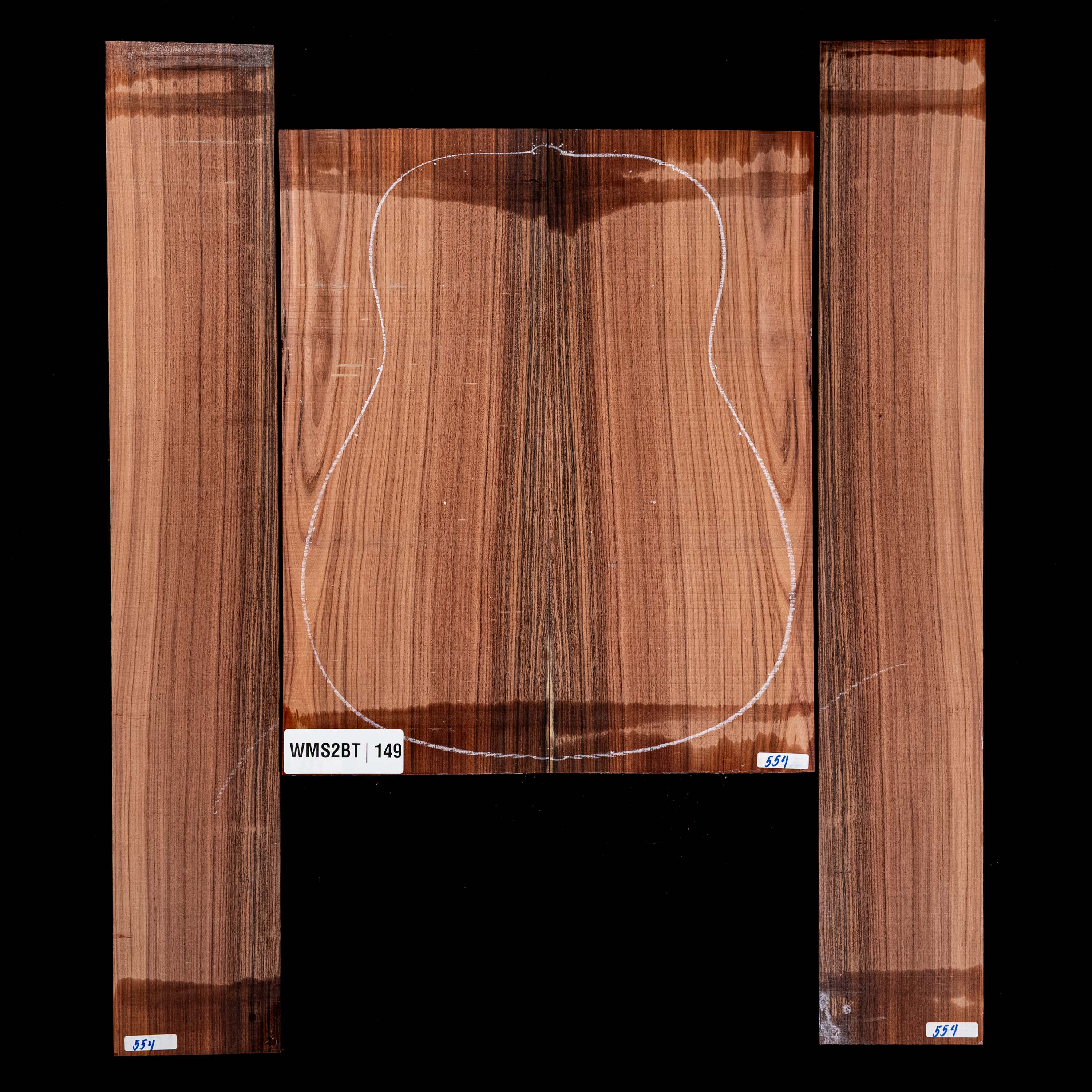 Fond + Paire d’éclisses en Pau Ferro - 149