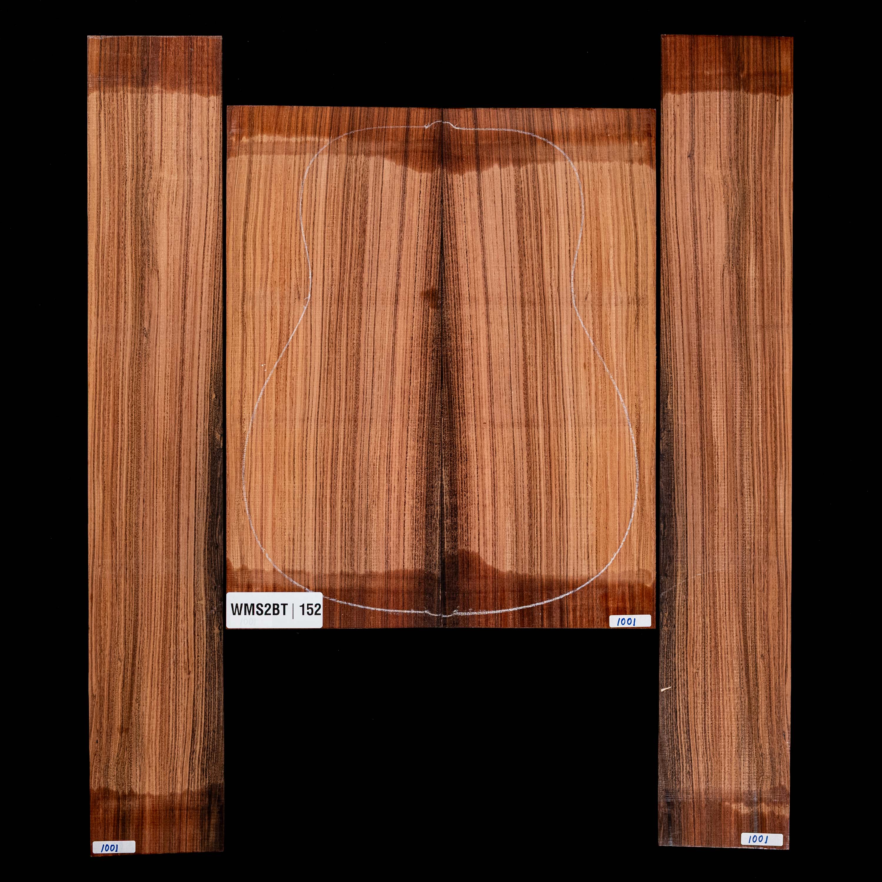 Fond + Paire d’éclisses en Pau Ferro - 152