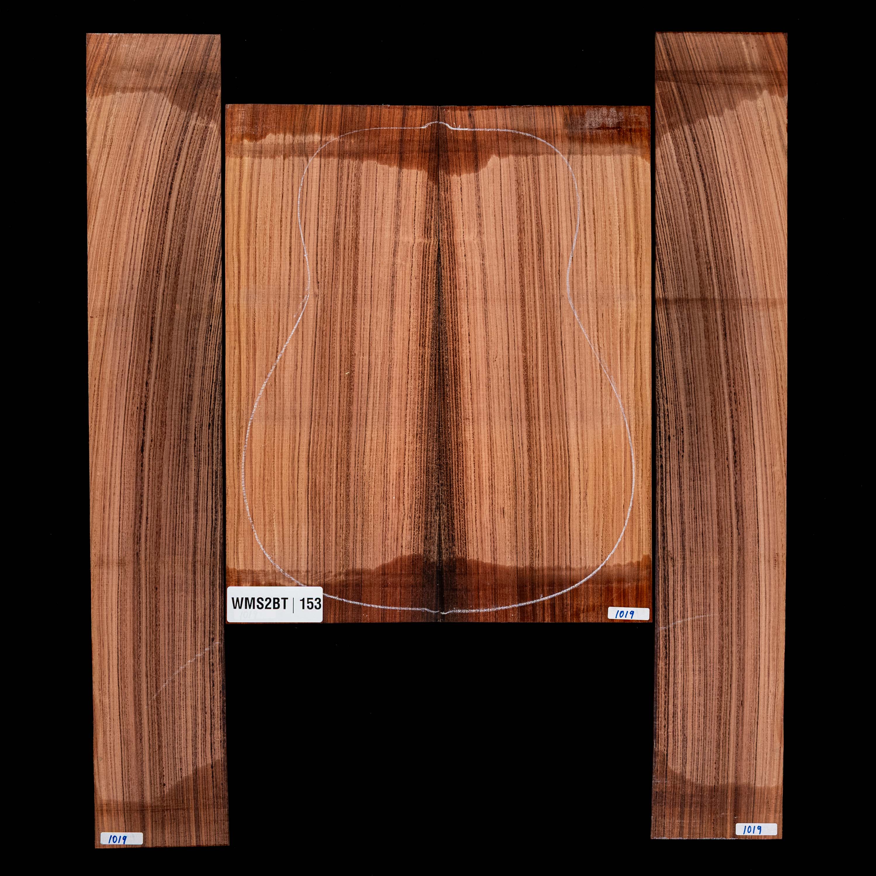 Fond + Paire d’éclisses en Pau Ferro - 153