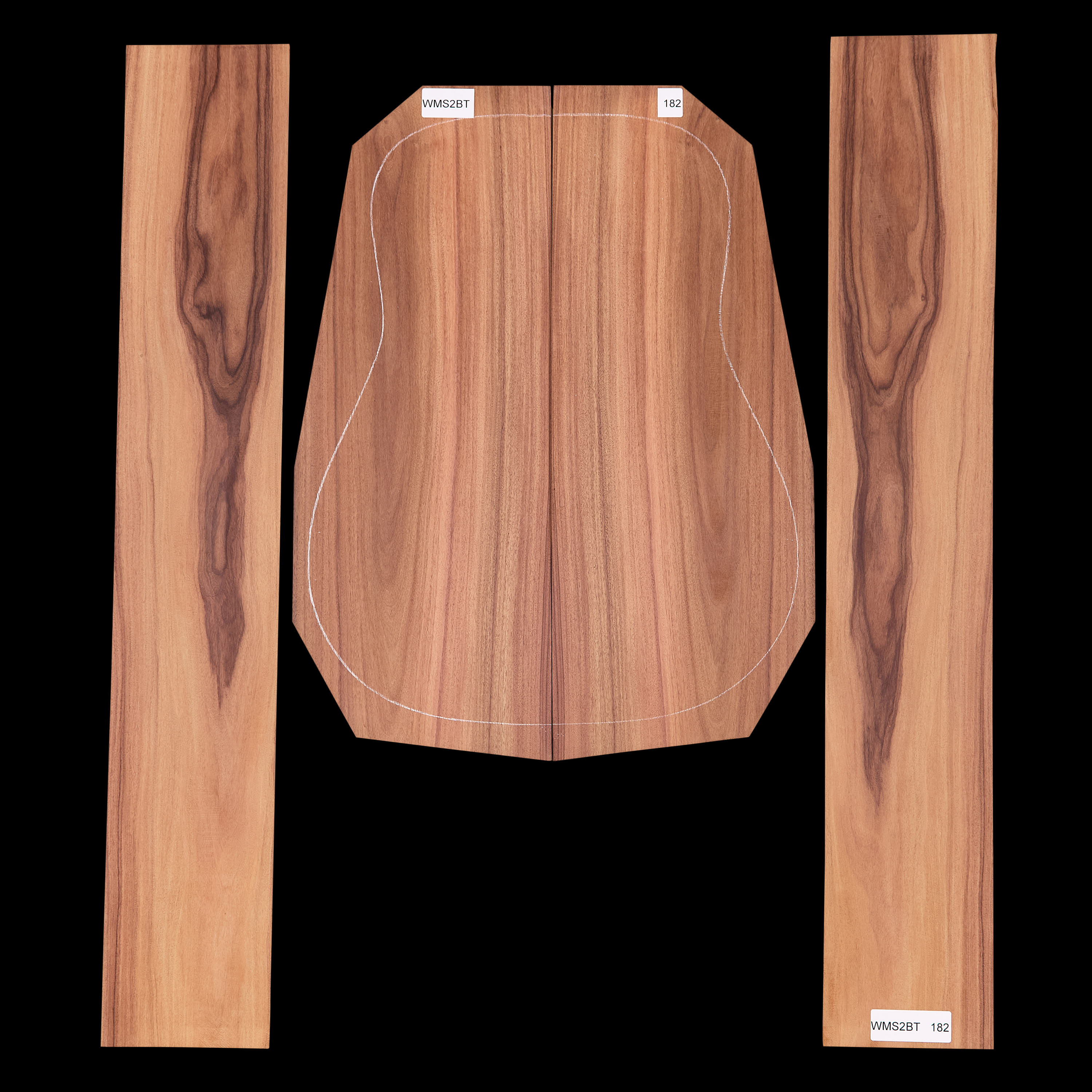 Fond + Paire d’éclisses en Pau Ferro - 182