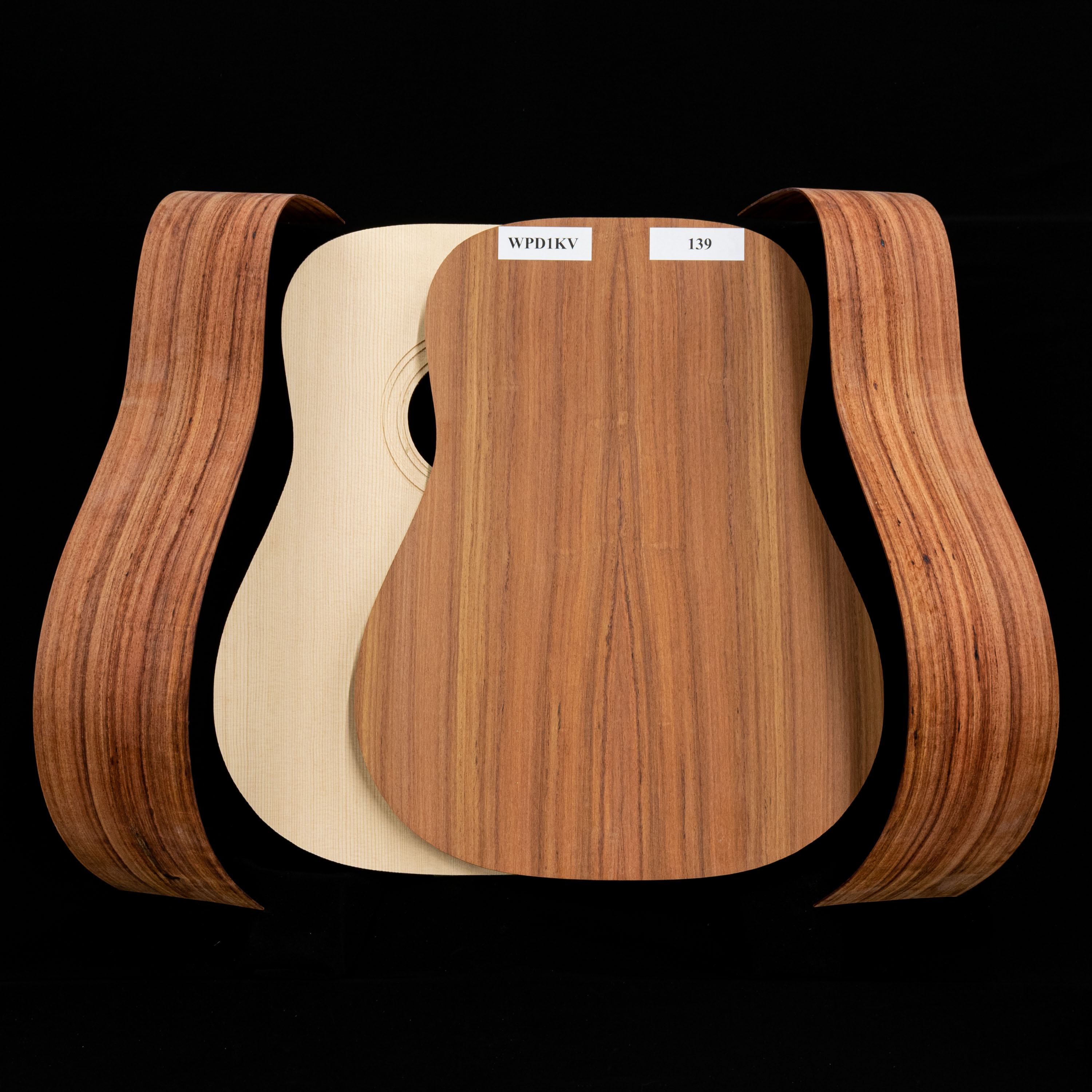 Guitare Dreadnought en kit Granadillo WoodStax, manche vissé – 139 Guitare Dreadnought en kit Granadillo WoodStax, manche vissé – 139