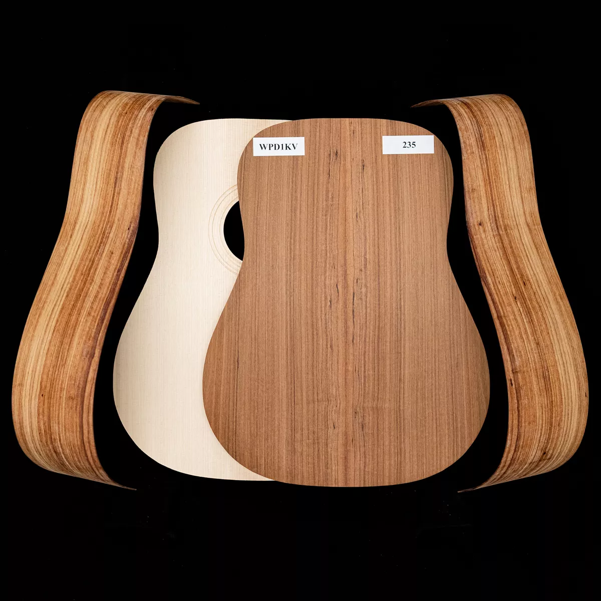 Guitare Dreadnought en kit Granadillo WoodStax, manche vissé – 2,5 Guitare Dreadnought en kit Granadillo WoodStax, manche vissé – 2,5