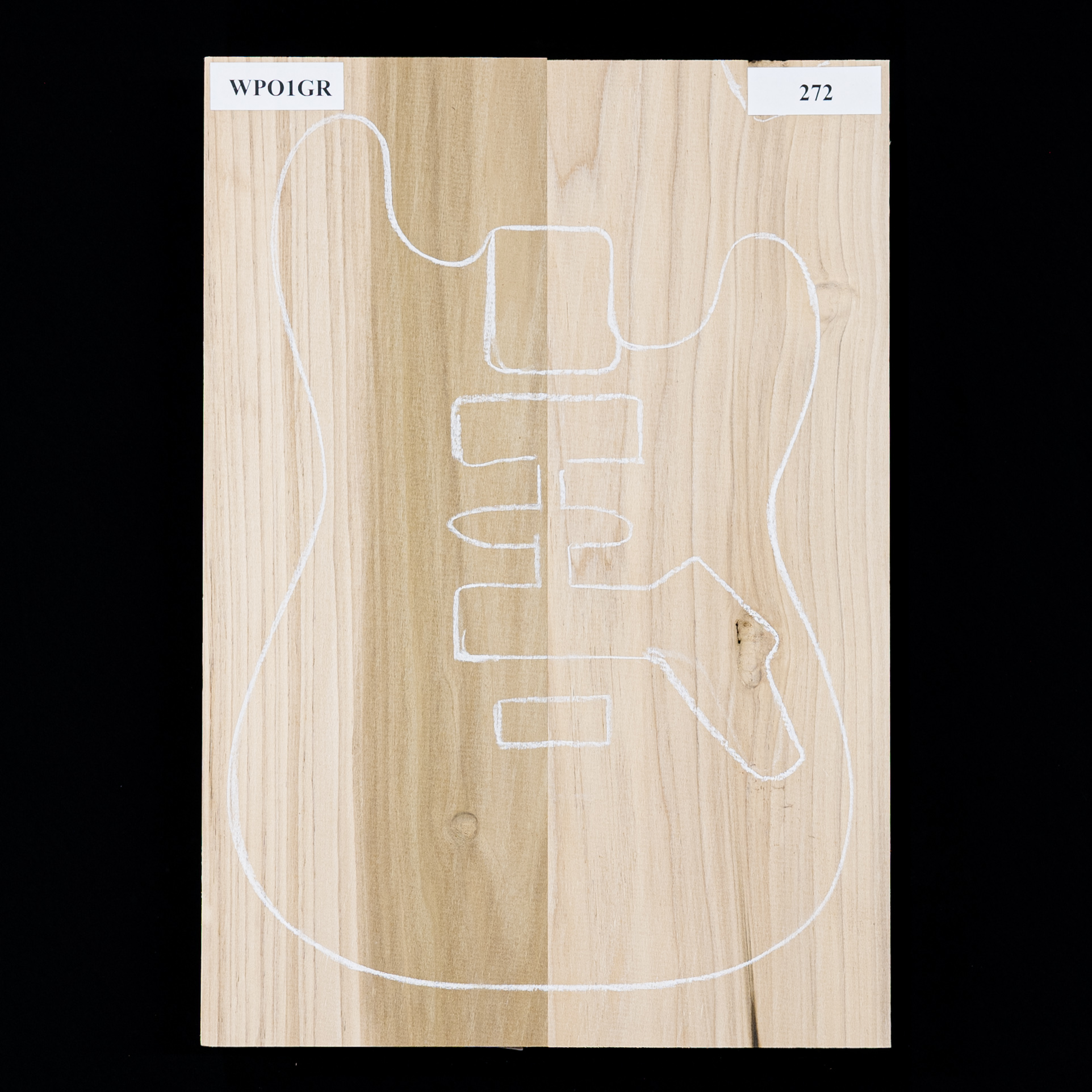 Plaque de corps en peuplier, 2 pièces (9,4 livres) - 272 Plaque de corps en peuplier, 2 pièces (9,4 livres) - 272