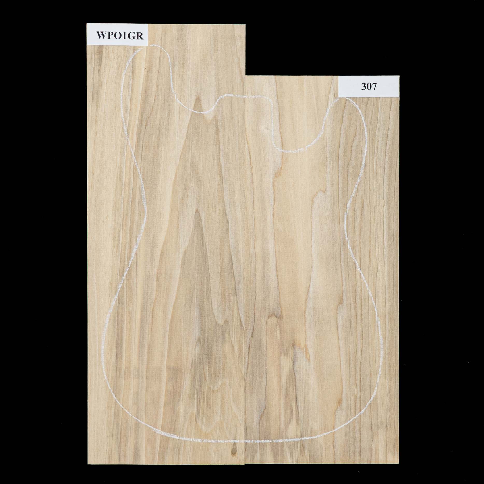 Plaque de corps en peuplier, 2 pièces (11,1 livres) - 307 Plaque de corps en peuplier, 2 pièces (11,1 livres) - 307