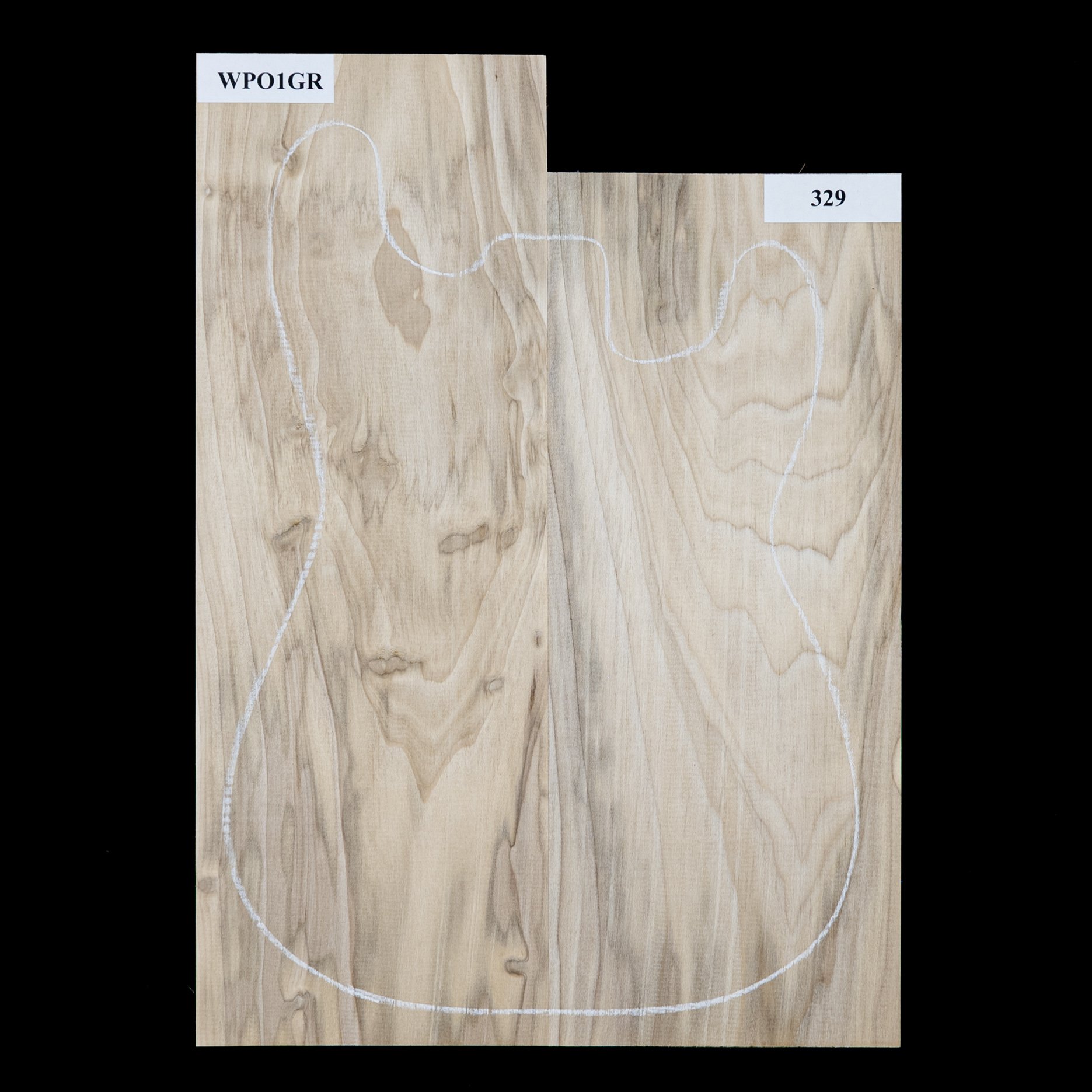 Plaque de corps en peuplier, 2 pièces (10,4 livres) - 329 Plaque de corps en peuplier, 2 pièces (10,4 livres) - 329