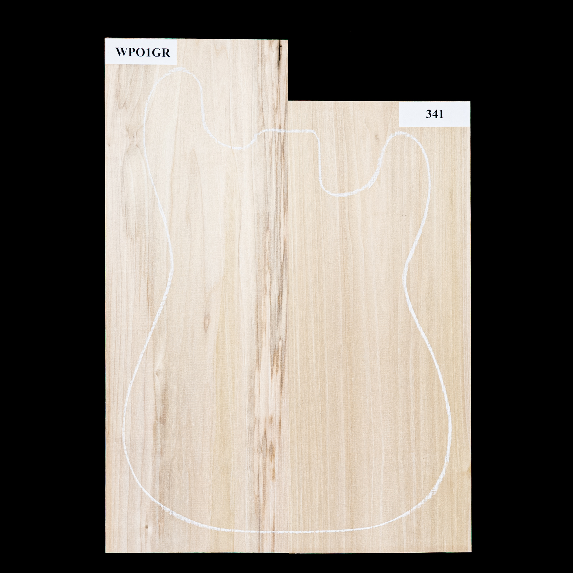 Plaque de corps en peuplier, 2 pièces (9,8 livres) - 341 Plaque de corps en peuplier, 2 pièces (9,8 livres) - 341