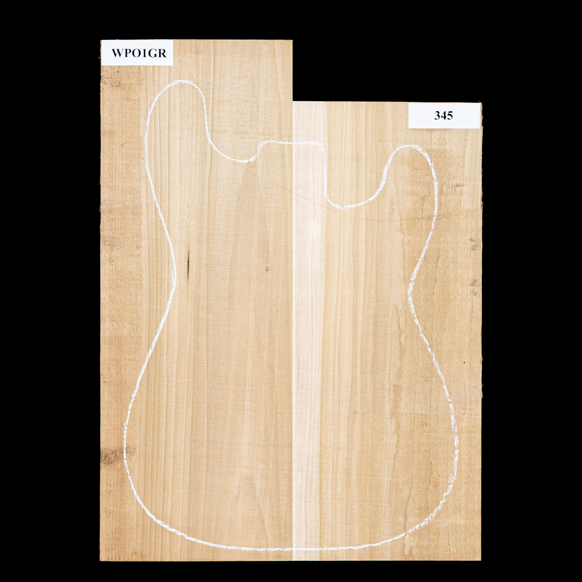 Plaque de corps en peuplier, 2 pièces (10,7 livres) - 345 Plaque de corps en peuplier, 2 pièces (10,7 livres) - 345