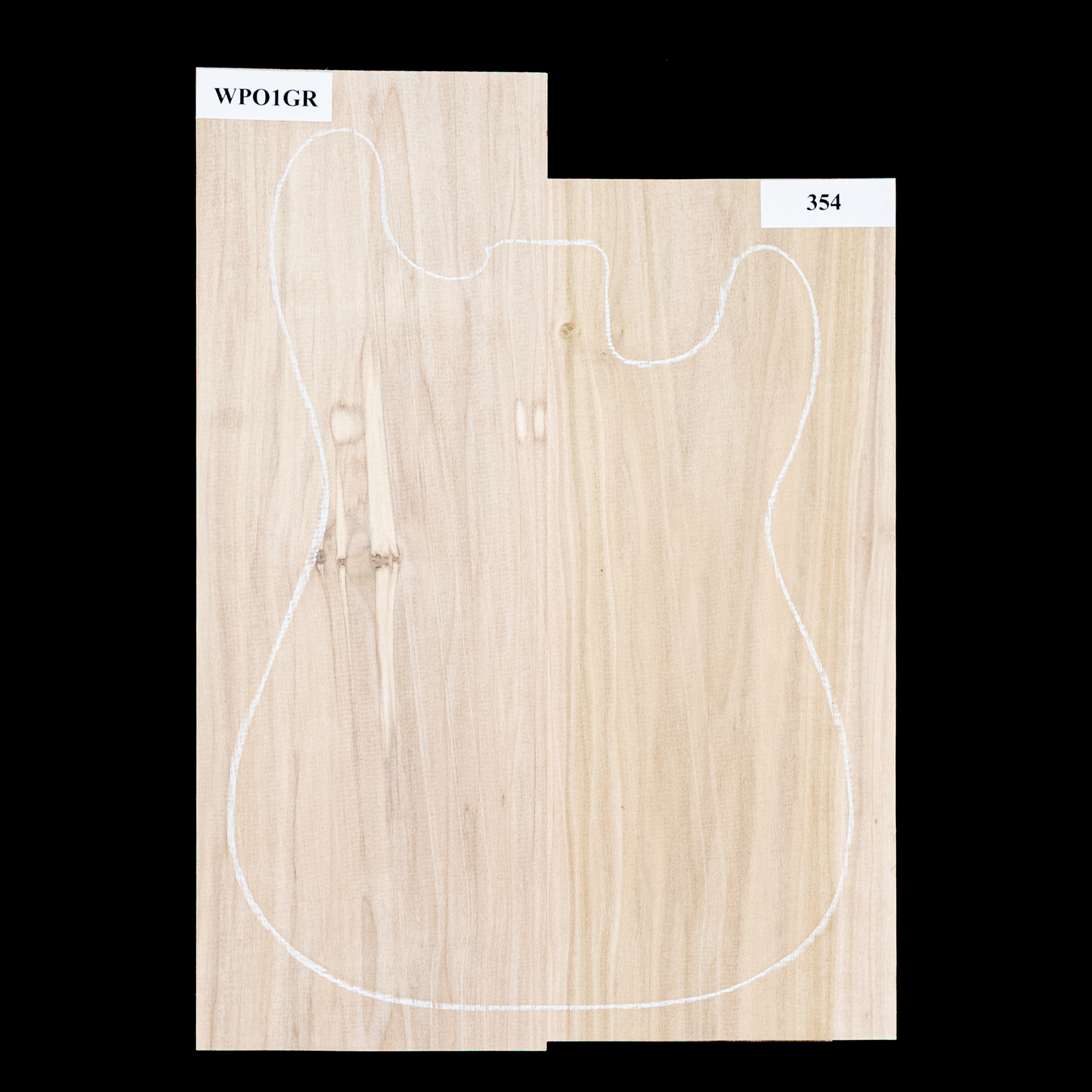 Plaque de corps en peuplier, 2 pièces (10,8 livres) - 354 Plaque de corps en peuplier, 2 pièces (10,8 livres) - 354