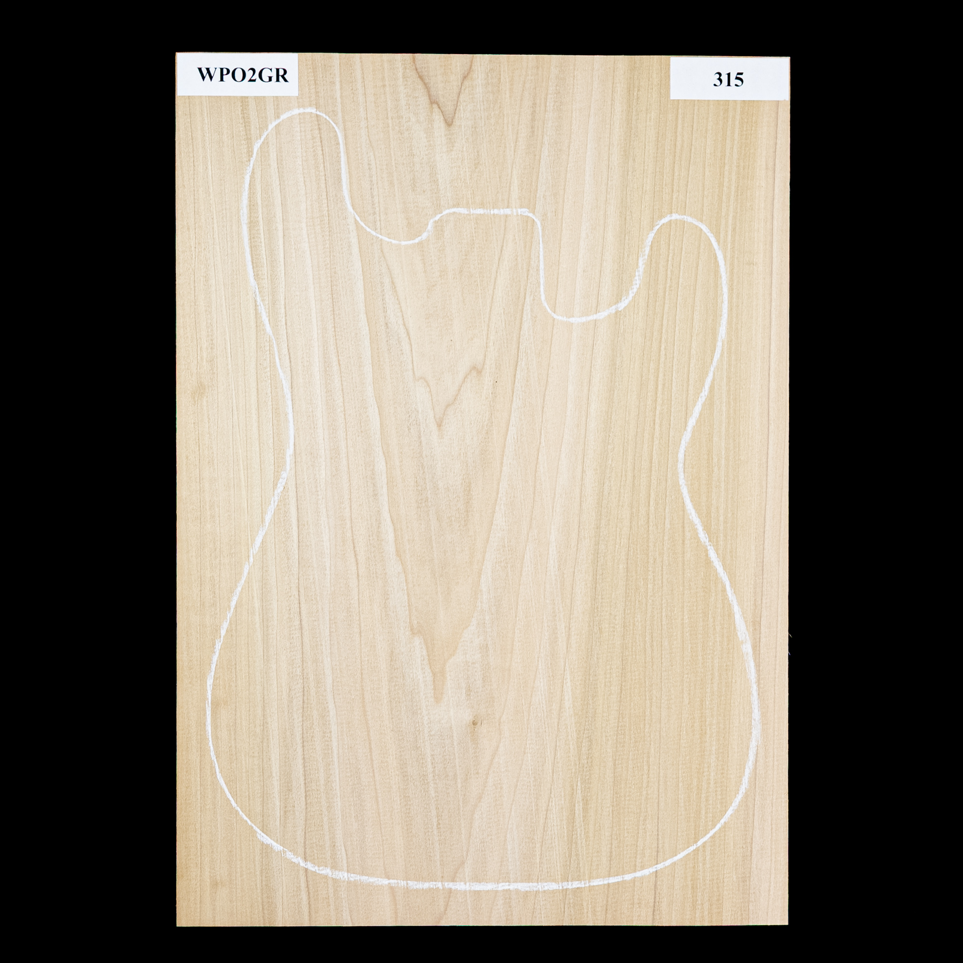 Plaque de corps en peuplier, 1 pièce (9,8 livres) - 315 Plaque de corps en peuplier, 1 pièce (9,8 livres) - 315