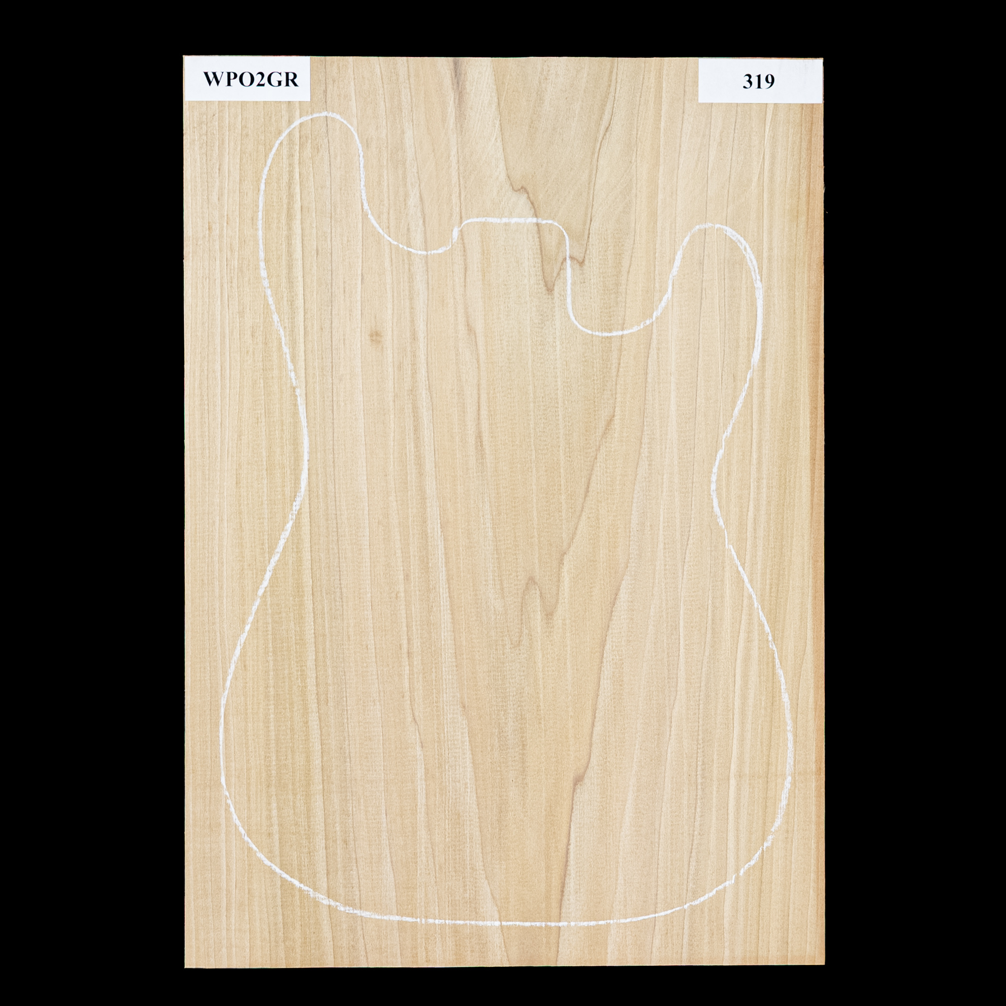 Plaque de corps en peuplier, 1 pièce (10,1 livres) - 319 Plaque de corps en peuplier, 1 pièce (10,1 livres) - 319
