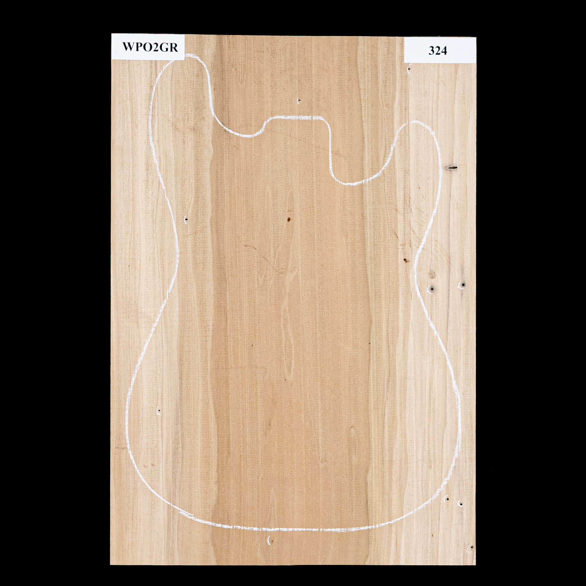 Plaque de corps en peuplier, 1 pièce (11,1 livres) - 324 Plaque de corps en peuplier, 1 pièce (11,1 livres) - 324