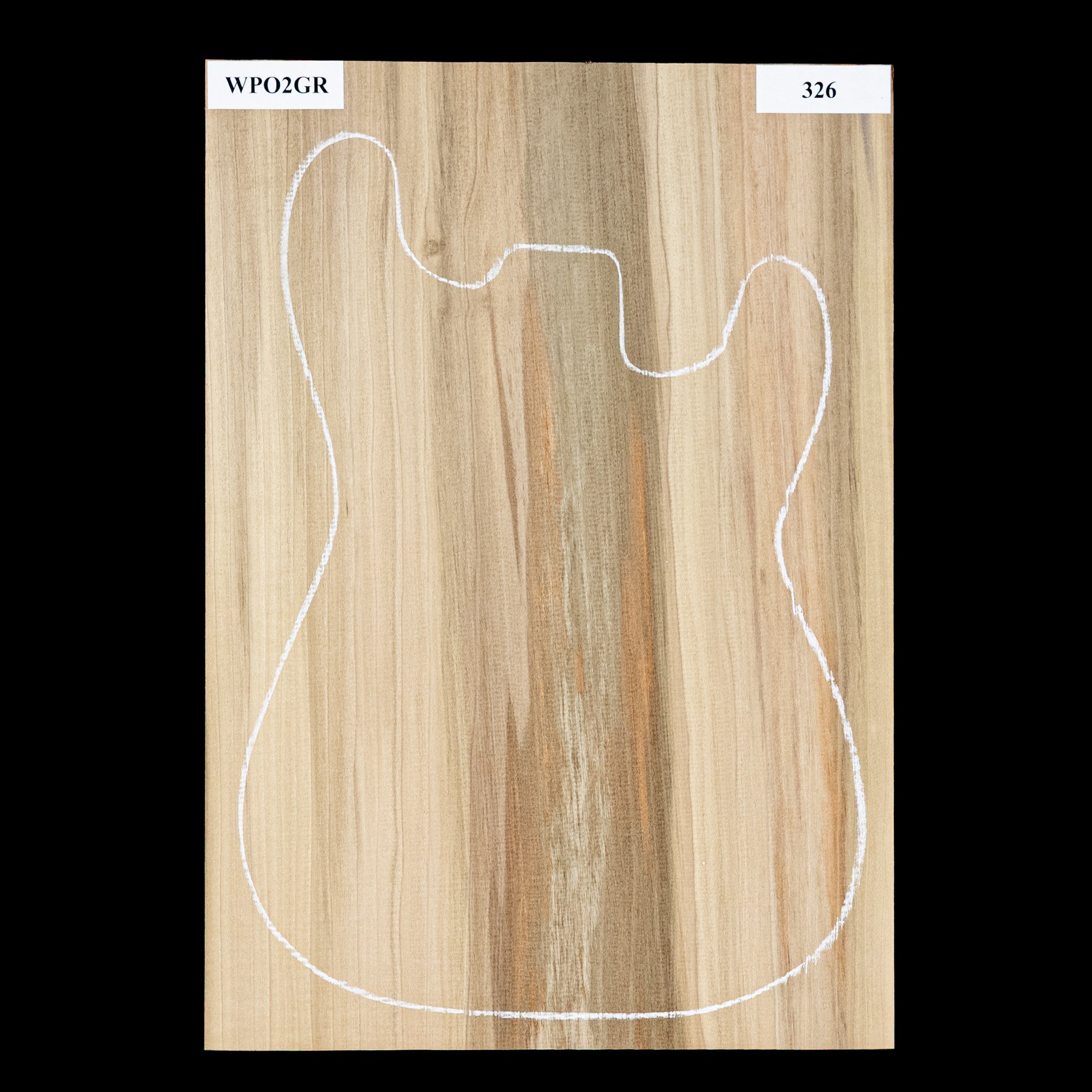 Plaque de corps en peuplier, 1 pièce (10,7 livres) - 326 Plaque de corps en peuplier, 1 pièce (10,7 livres) - 326